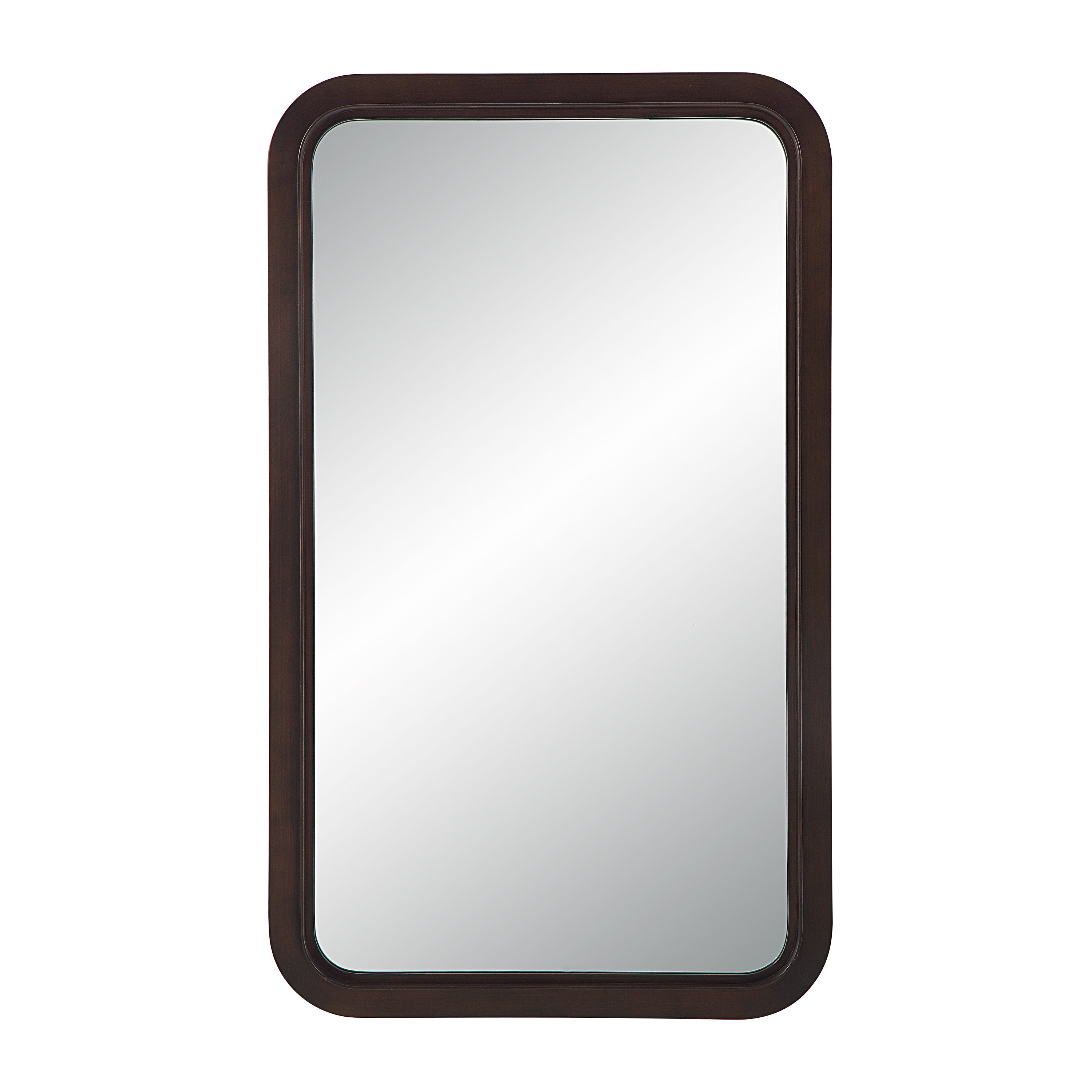 Almere 40" Tall Rectangular Mirror, Dark Antique Bronze-Mirror-DECOROLALA