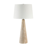 Almeria 28.5" Travertine Table Lamp, Beige-Table Lamp-DECOROLALA