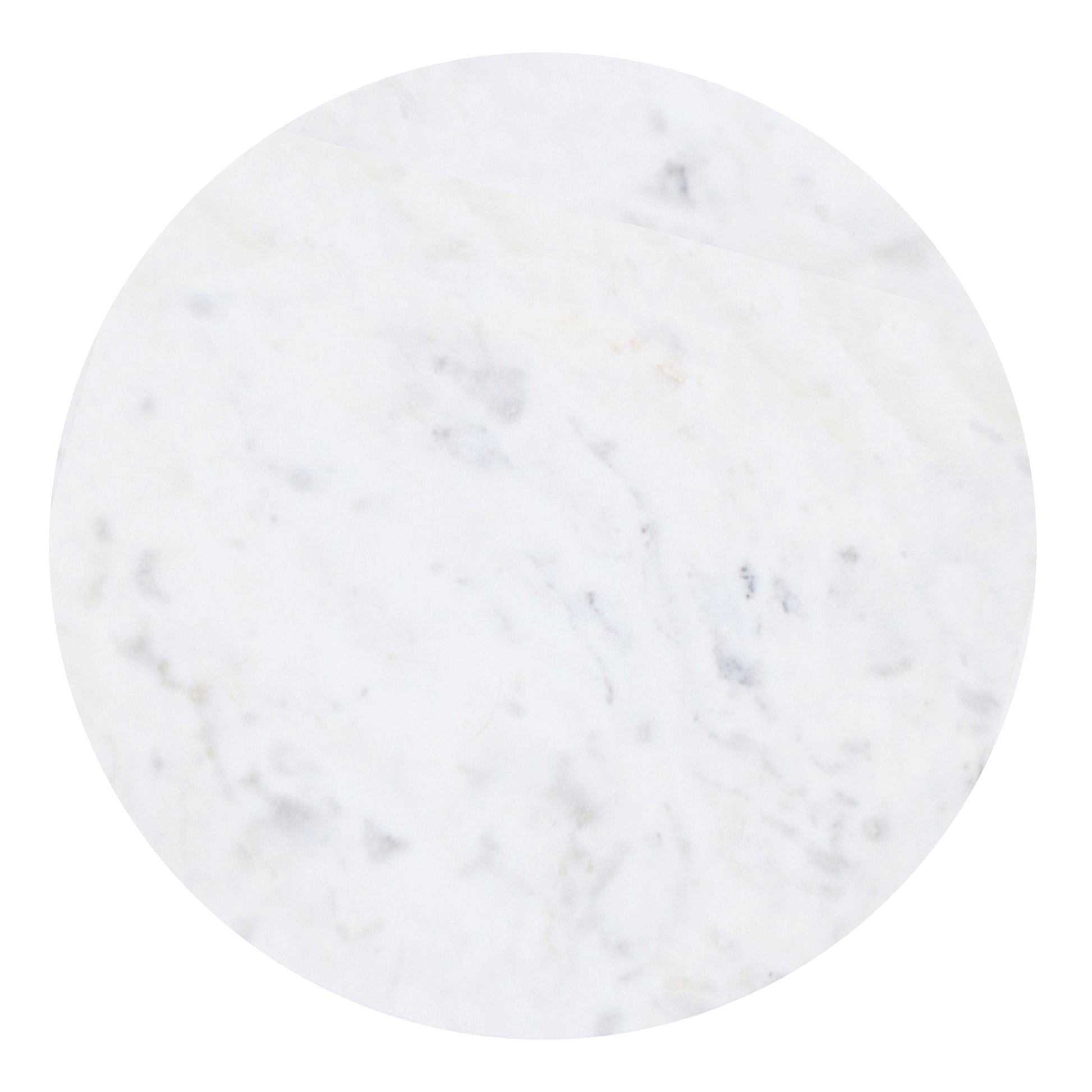 Alora Accent Table - White Marble and Black Iron-DECOROLALA