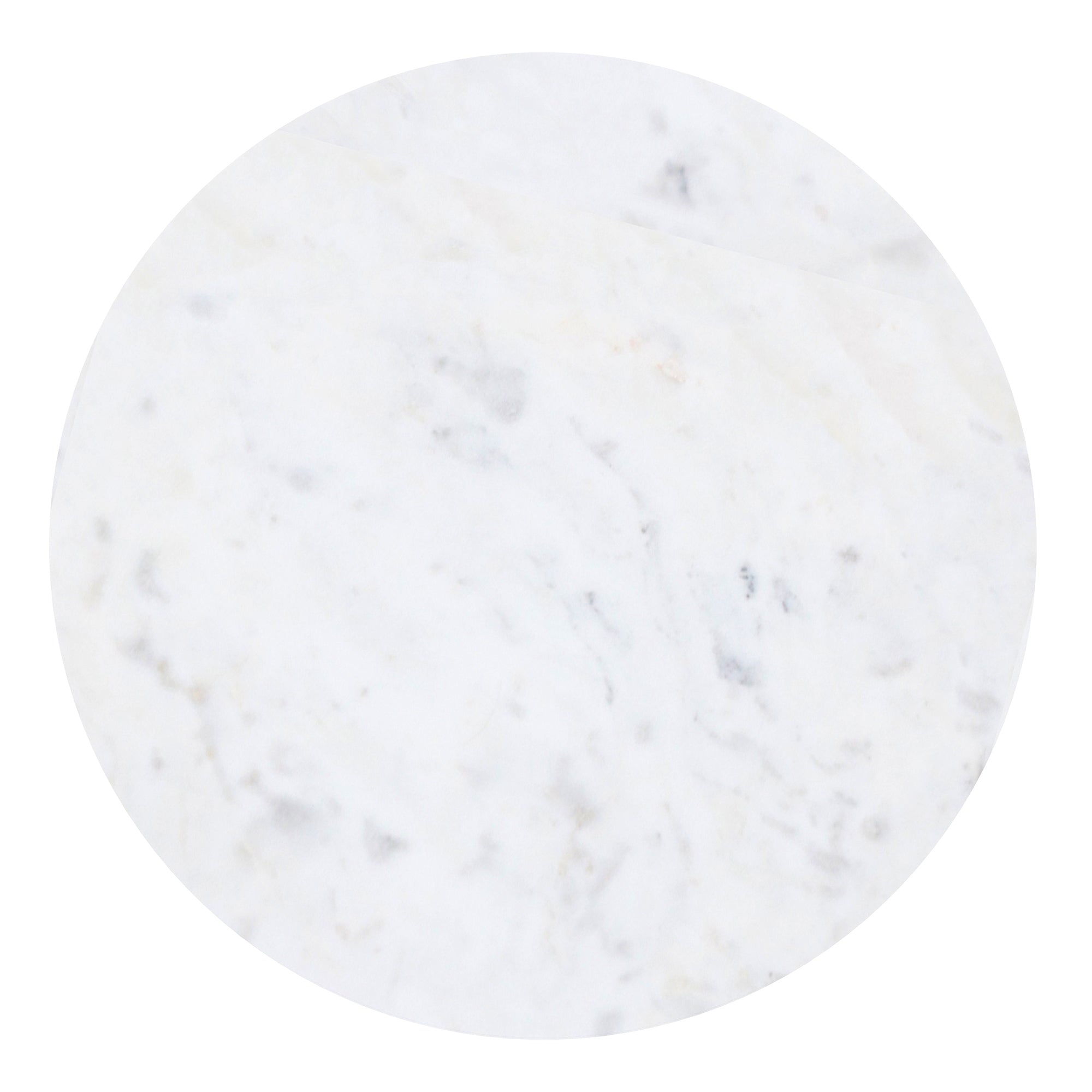 Alora Accent Table - White Marble and Black Iron-DECOROLALA