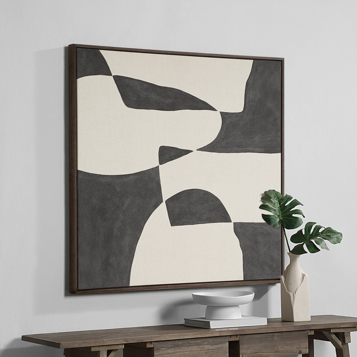 Altino 48" Wide Canvas Art, Beige-Canvas Prints-DECOROLALA