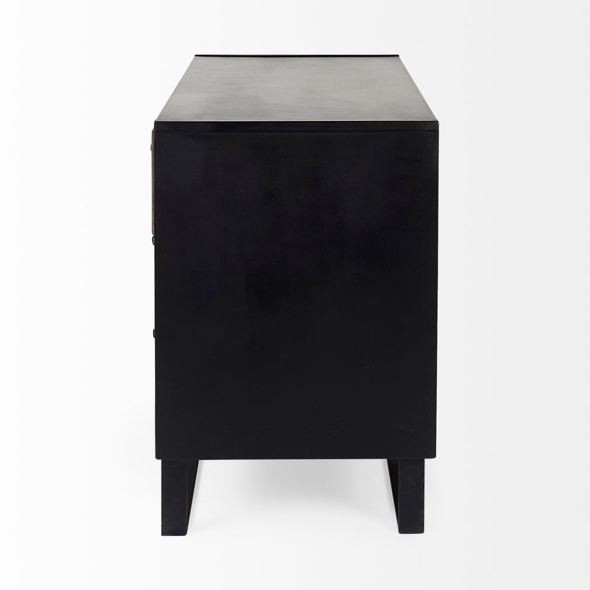 Alvin 34.5L x 21.5W x 30.0H Wood W/Metal Framing Accent Cabinet-Accent Cabinets & Chests-DECOROLALA