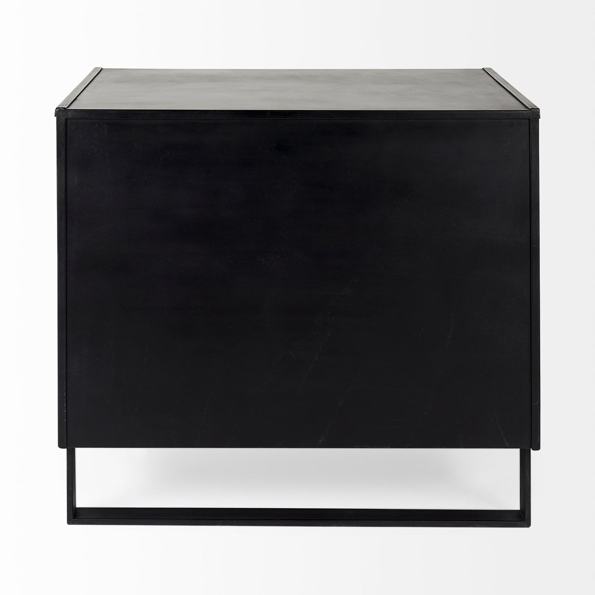 Alvin 34.5L x 21.5W x 30.0H Wood W/Metal Framing Accent Cabinet-Accent Cabinets & Chests-DECOROLALA
