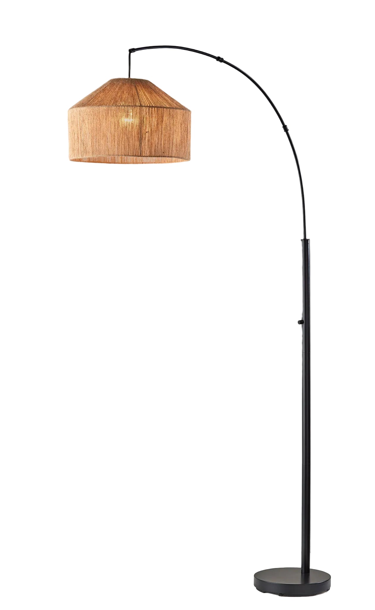 Amalfi Arc Lamp - Black 75" Dome Shade-Lighting-DECOROLALA