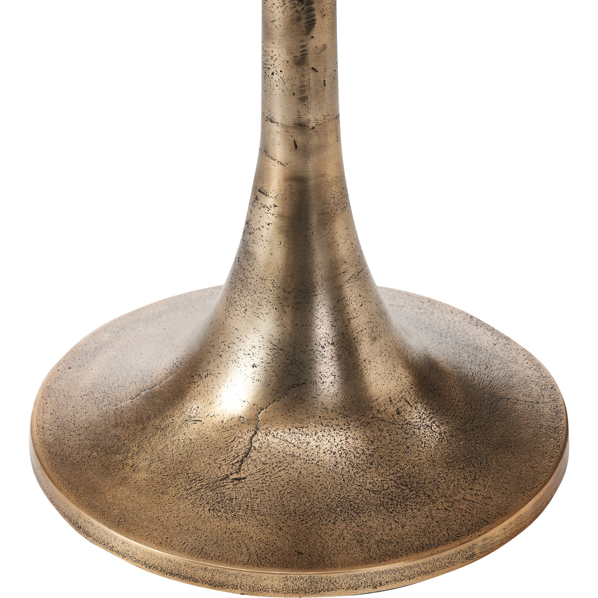 Amalya Indoor Aluminum Table, Antique Brass-Table-DECOROLALA
