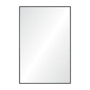 Amara 45" Tall Rectangle Wall Mirror, Black-Mirror-DECOROLALA