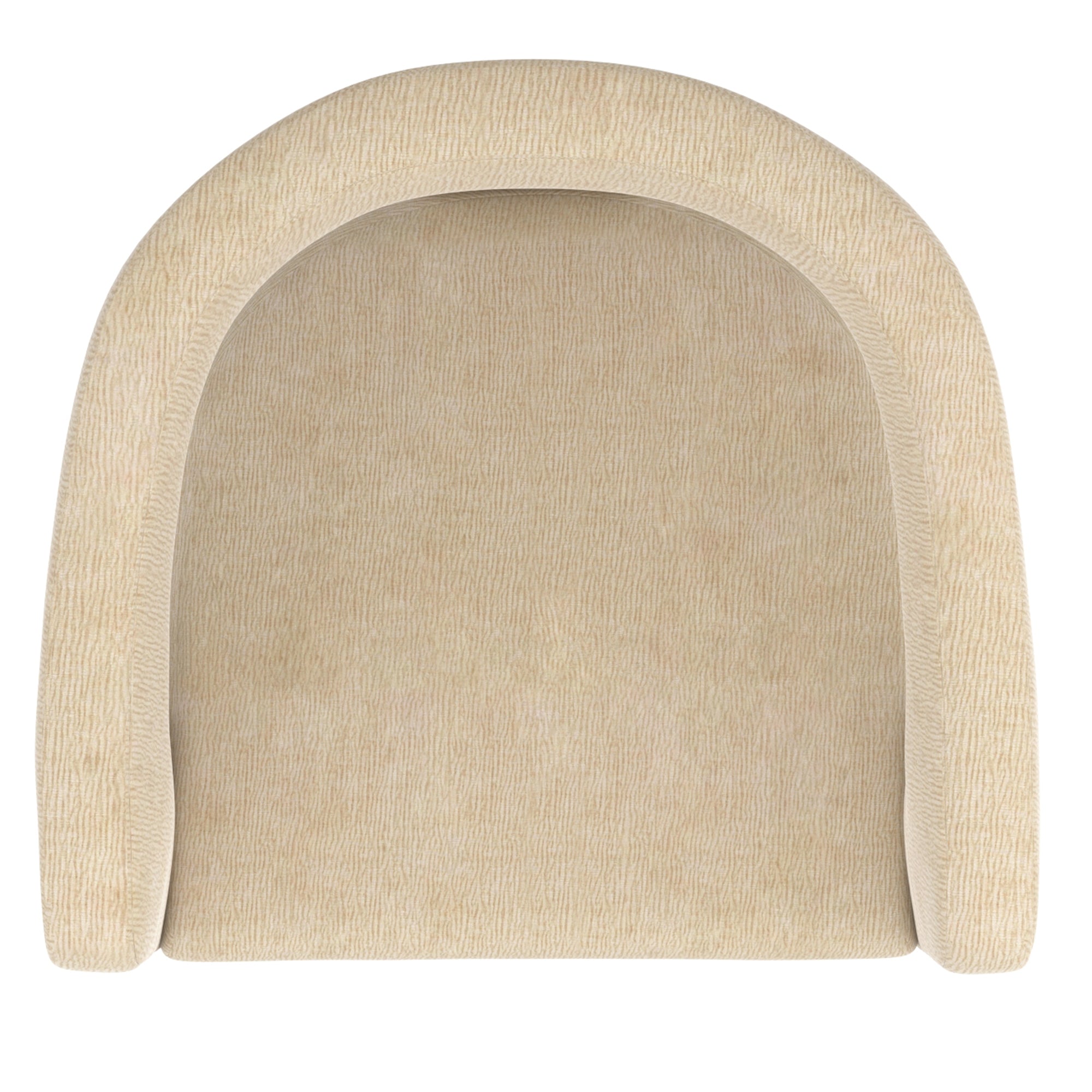 Amara Dining Chair - Beige Chenille Upholstered Cushion-DECOROLALA