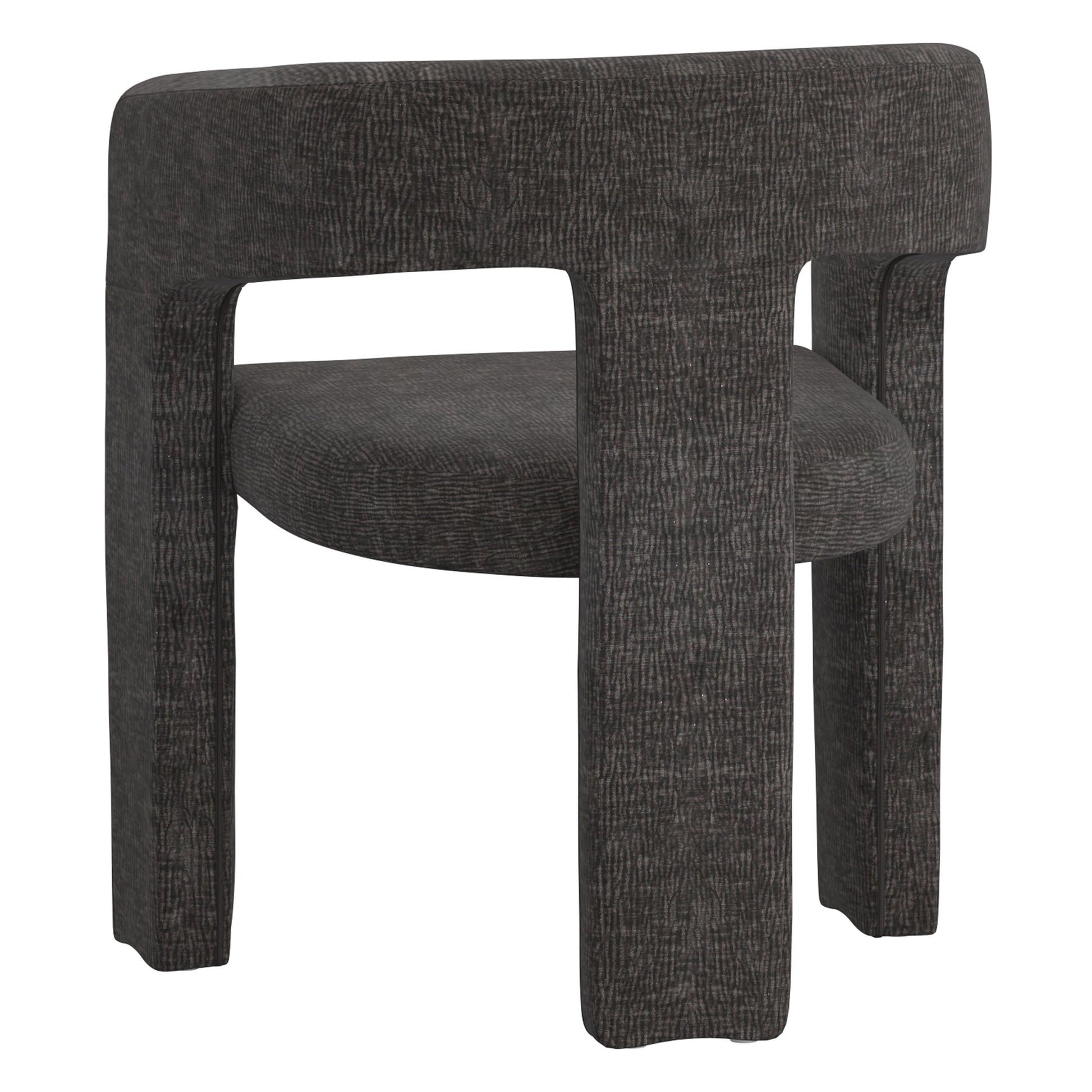 Amara Dining Chair - Charcoal Chenille Upholstered-DECOROLALA