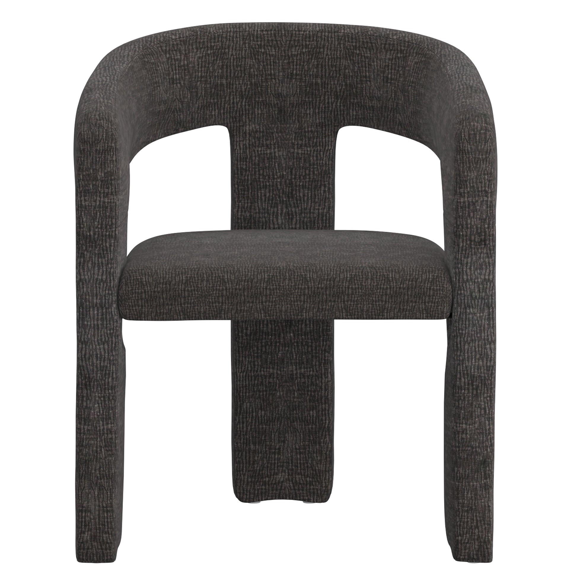 Amara Dining Chair - Charcoal Chenille Upholstered-DECOROLALA
