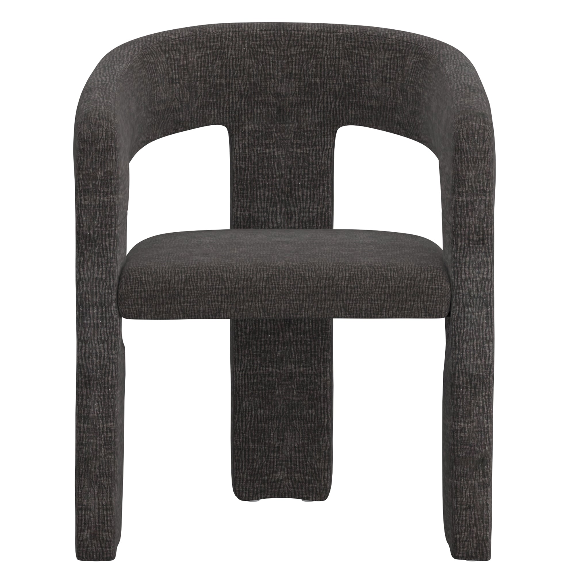 Amara Dining Chair - Charcoal Chenille Upholstered-DECOROLALA
