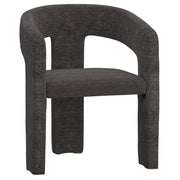 Amara Dining Chair - Charcoal Chenille Upholstered-DECOROLALA