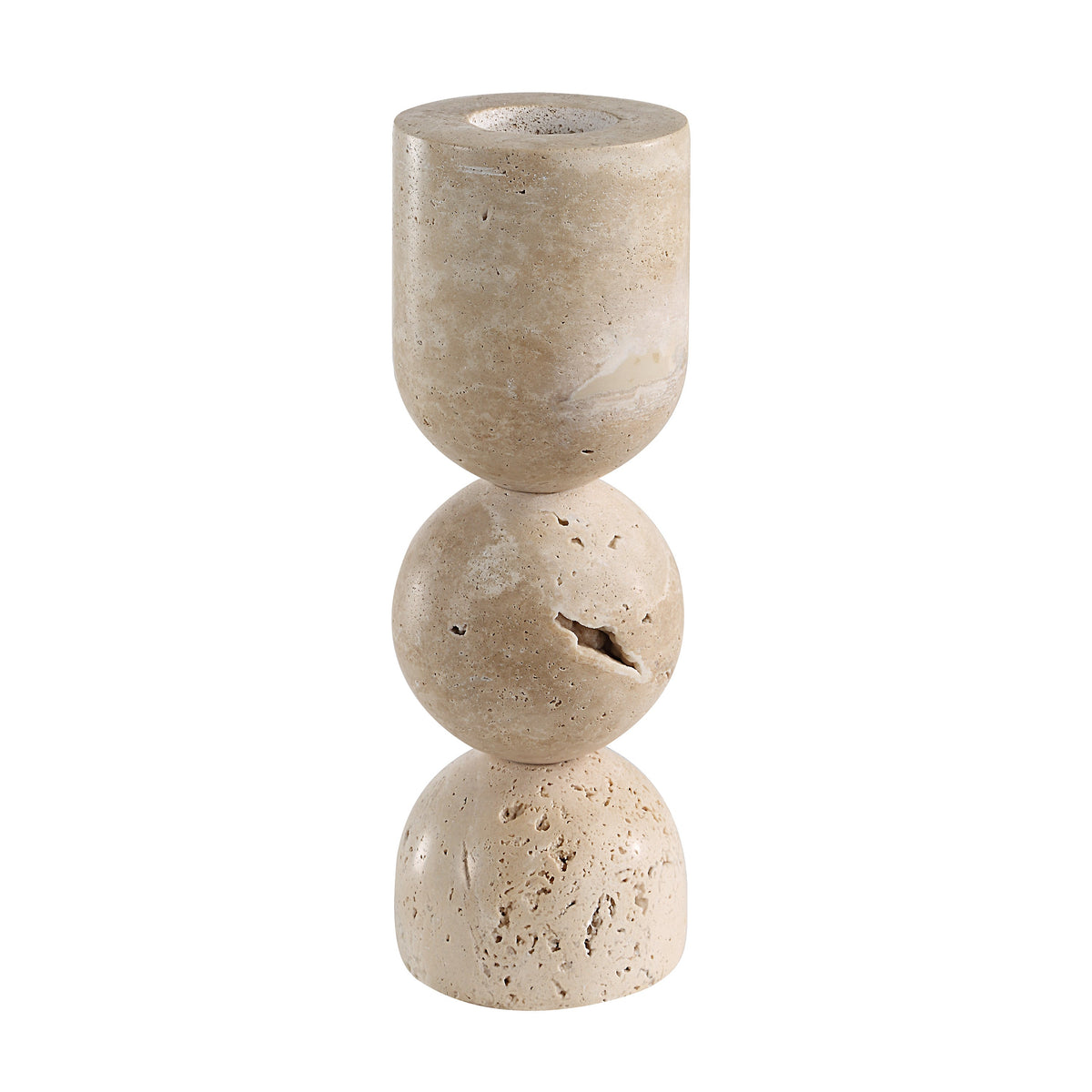 Amarena Candle Holder, Natural-Candle Holders-DECOROLALA