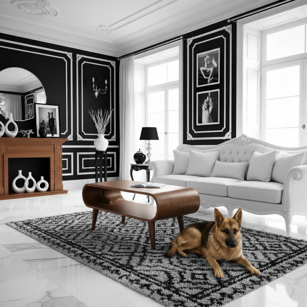 Amaya Nordic Solid Mango Wood Media Unit - Chestnut Finish-Coffee Table-DECOROLALA