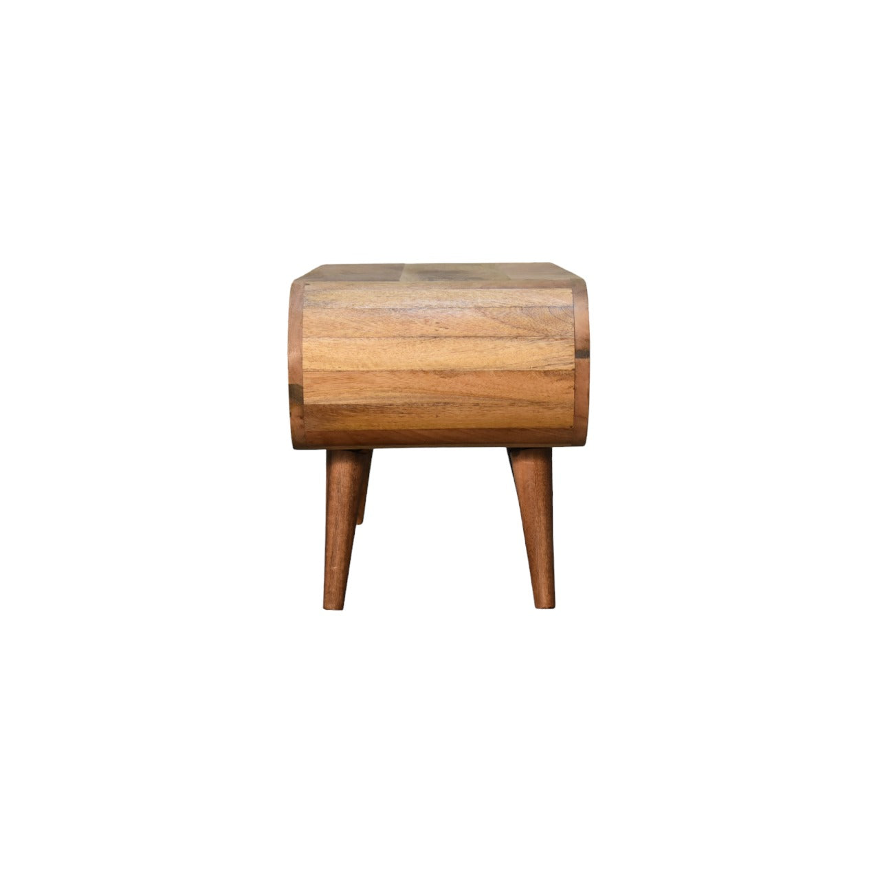 Amaya Nordic Style Solid Mango Wood Coffee Table - Oak Finish-Coffee Table-DECOROLALA