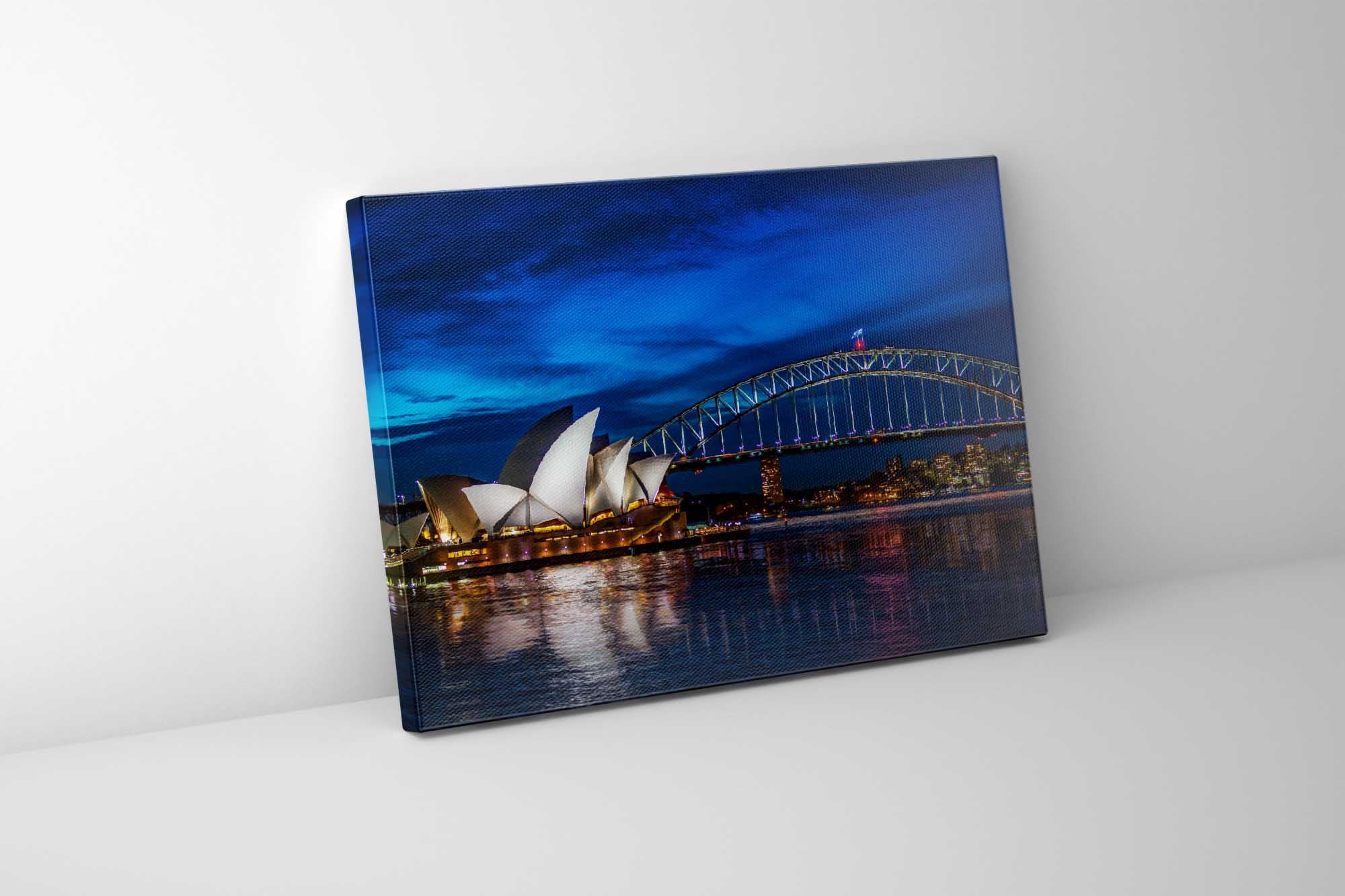 Amazing Sydney Skyline 48" x 36" Fine Art Canvas-Canvas Print-DECOROLALA