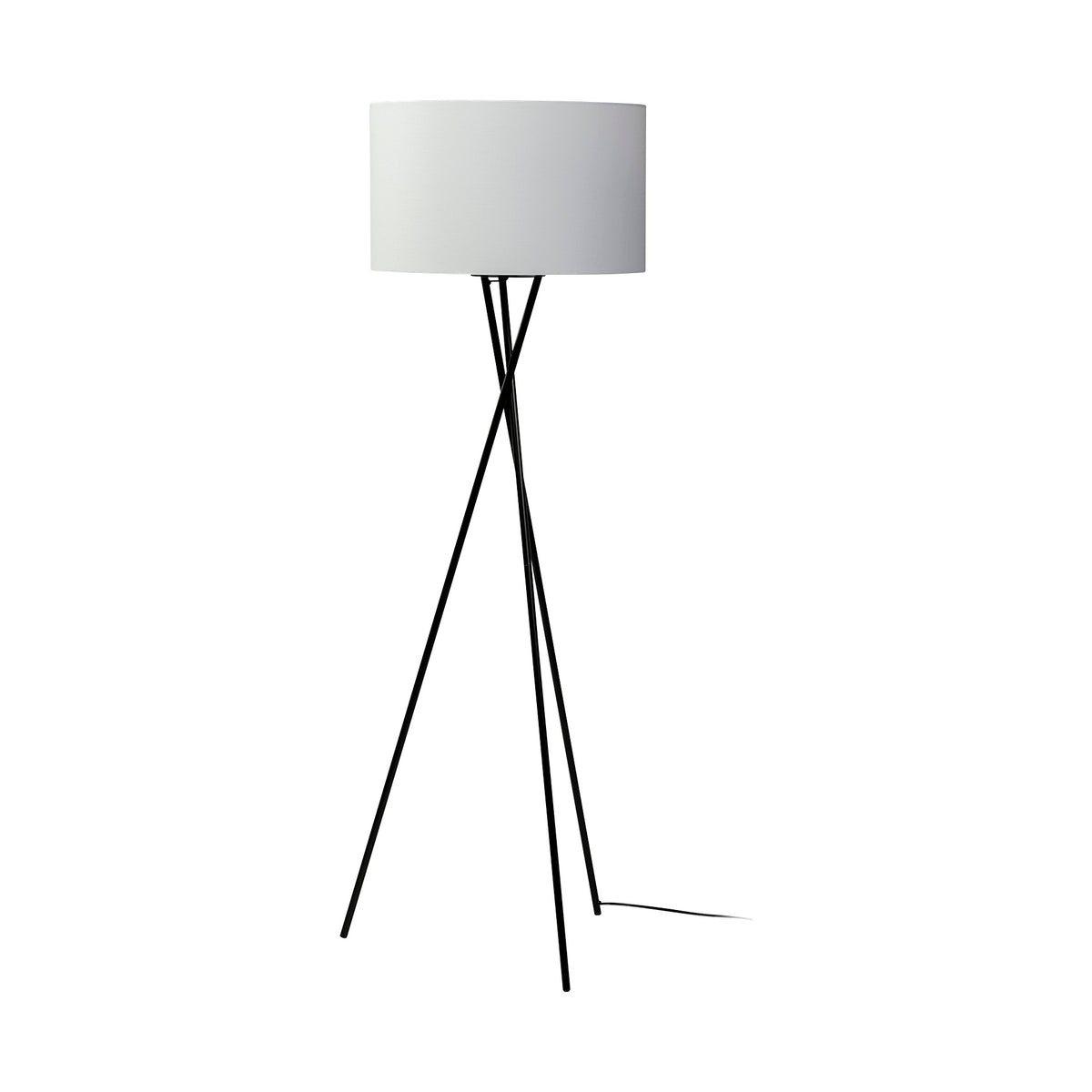 Ambrose Black Metal Tripod Floor Lamp-Floor Lamps-DECOROLALA