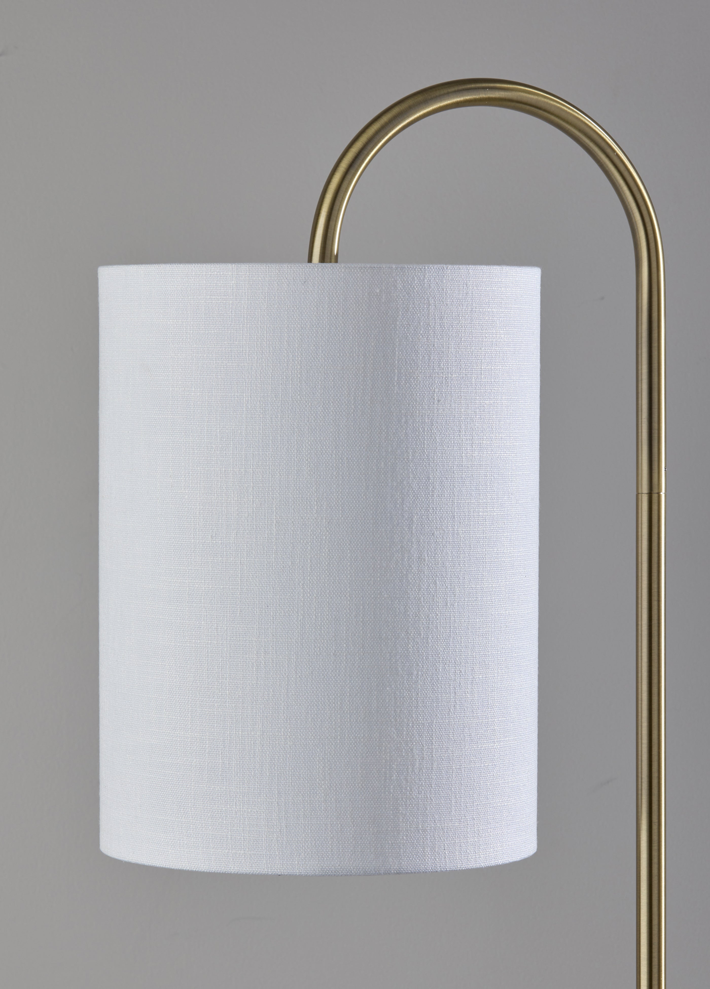 Amira Shelf Floor Lamp - Antique Brass 64" White-Lighting-DECOROLALA