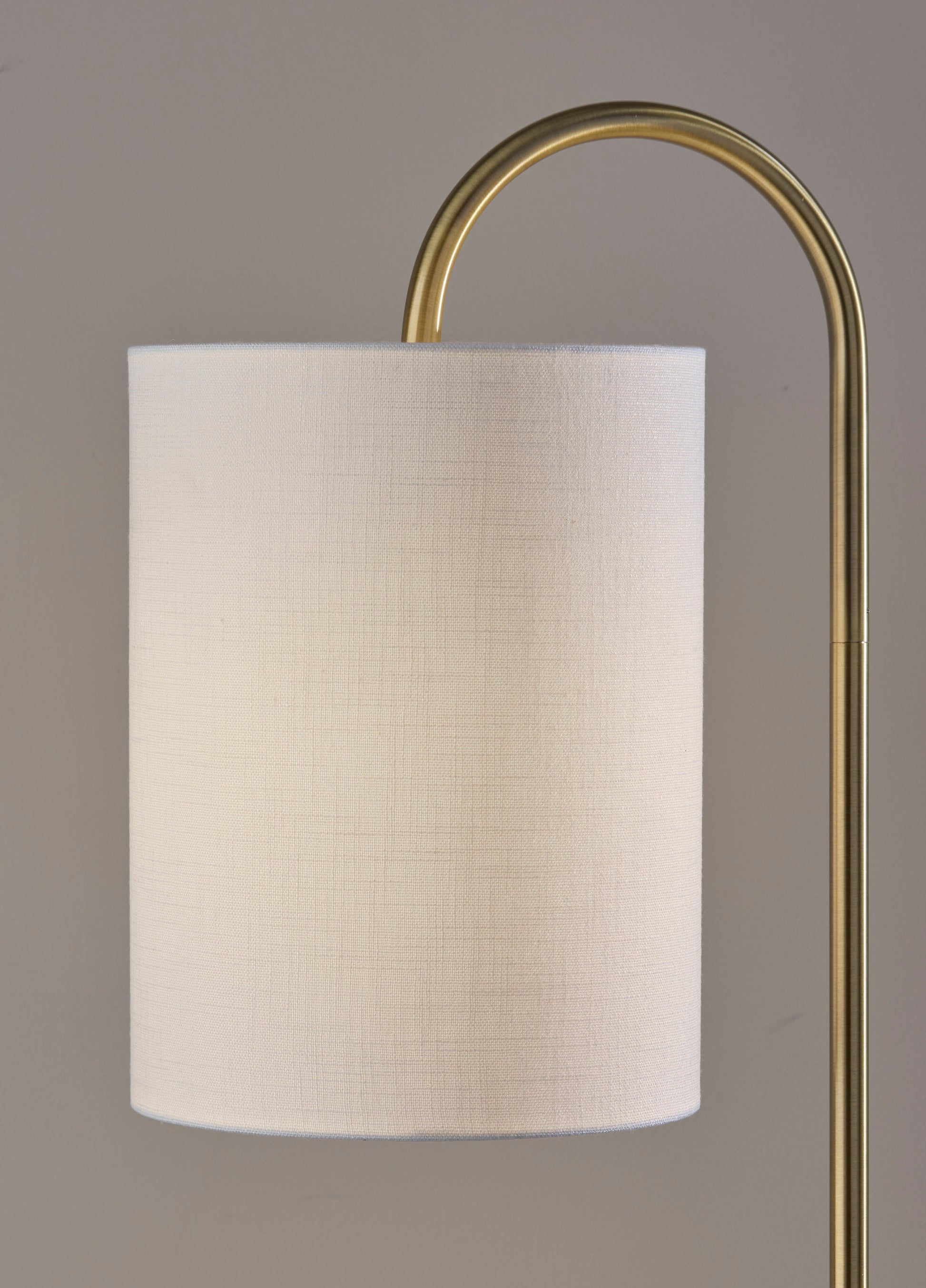 Amira Shelf Floor Lamp - Antique Brass 64" White-Lighting-DECOROLALA