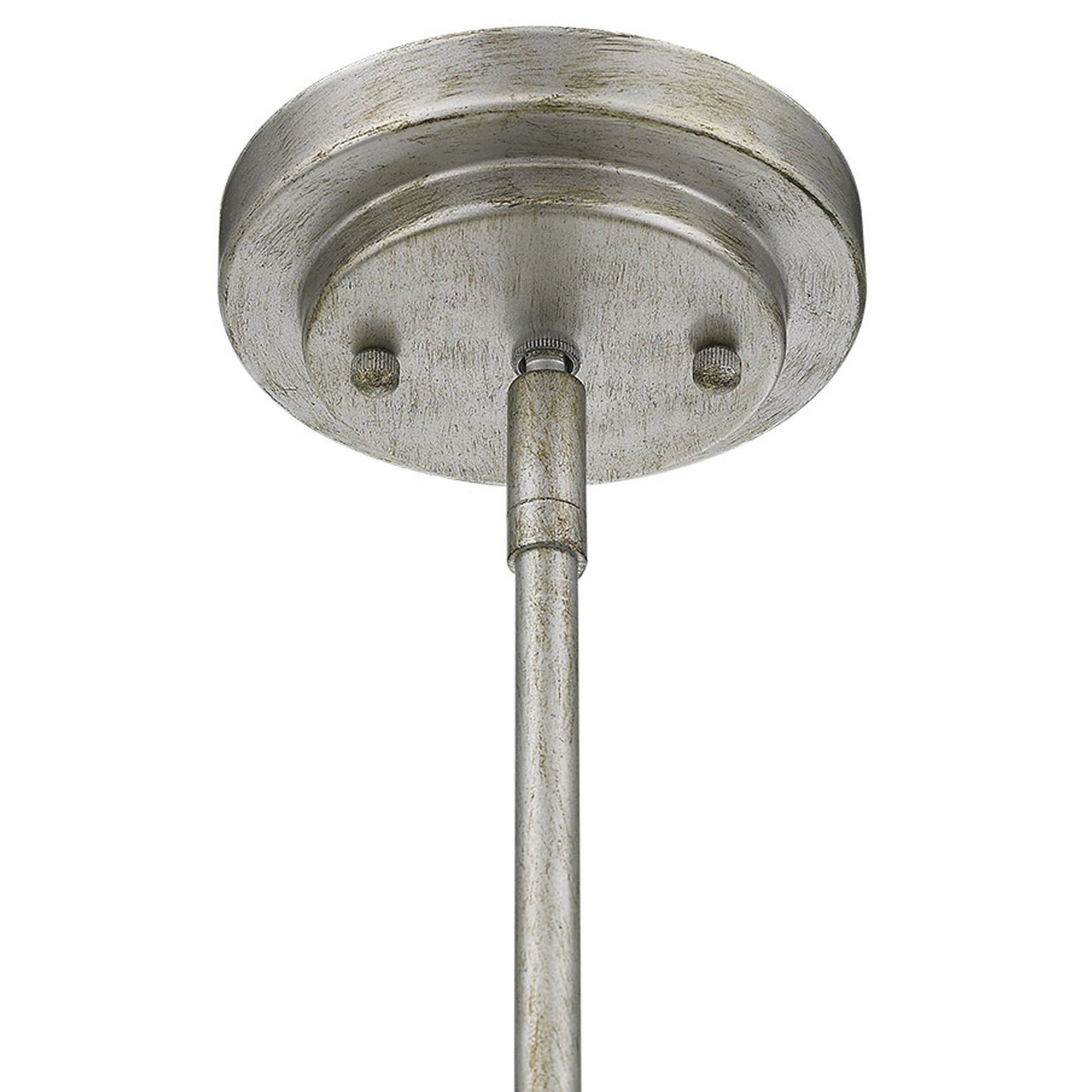 Amoret 3-Light Antique Silver Convertible Pendant-Pendants-Hanging Lights-DECOROLALA