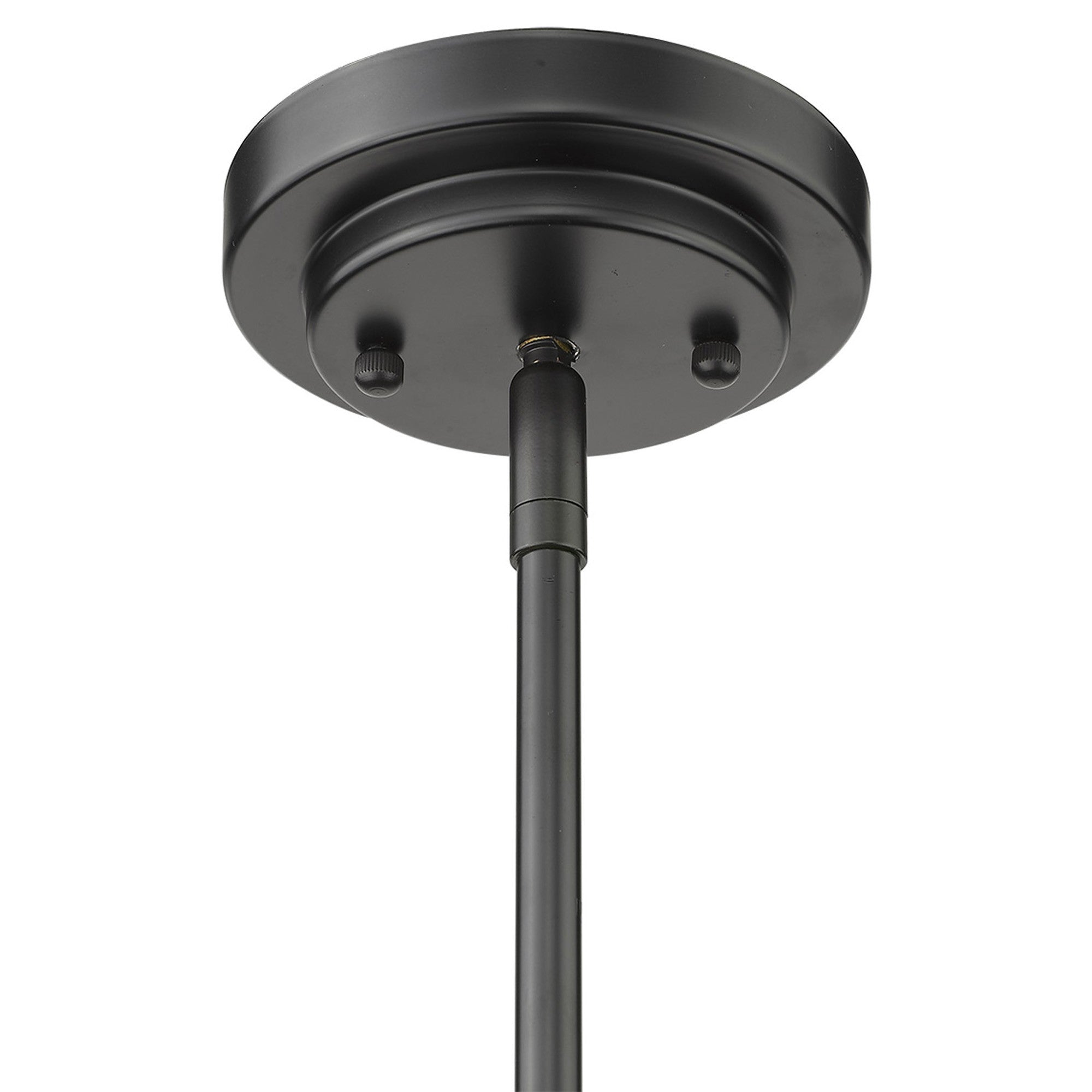 Amoret 5-Light Matte Black Convertible Pendant-Pendants-Hanging Lights-DECOROLALA