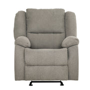 Amos 36 in. Upholstered Rocker Recliner Chair with Padded Arms-Living Room-DECOROLALA