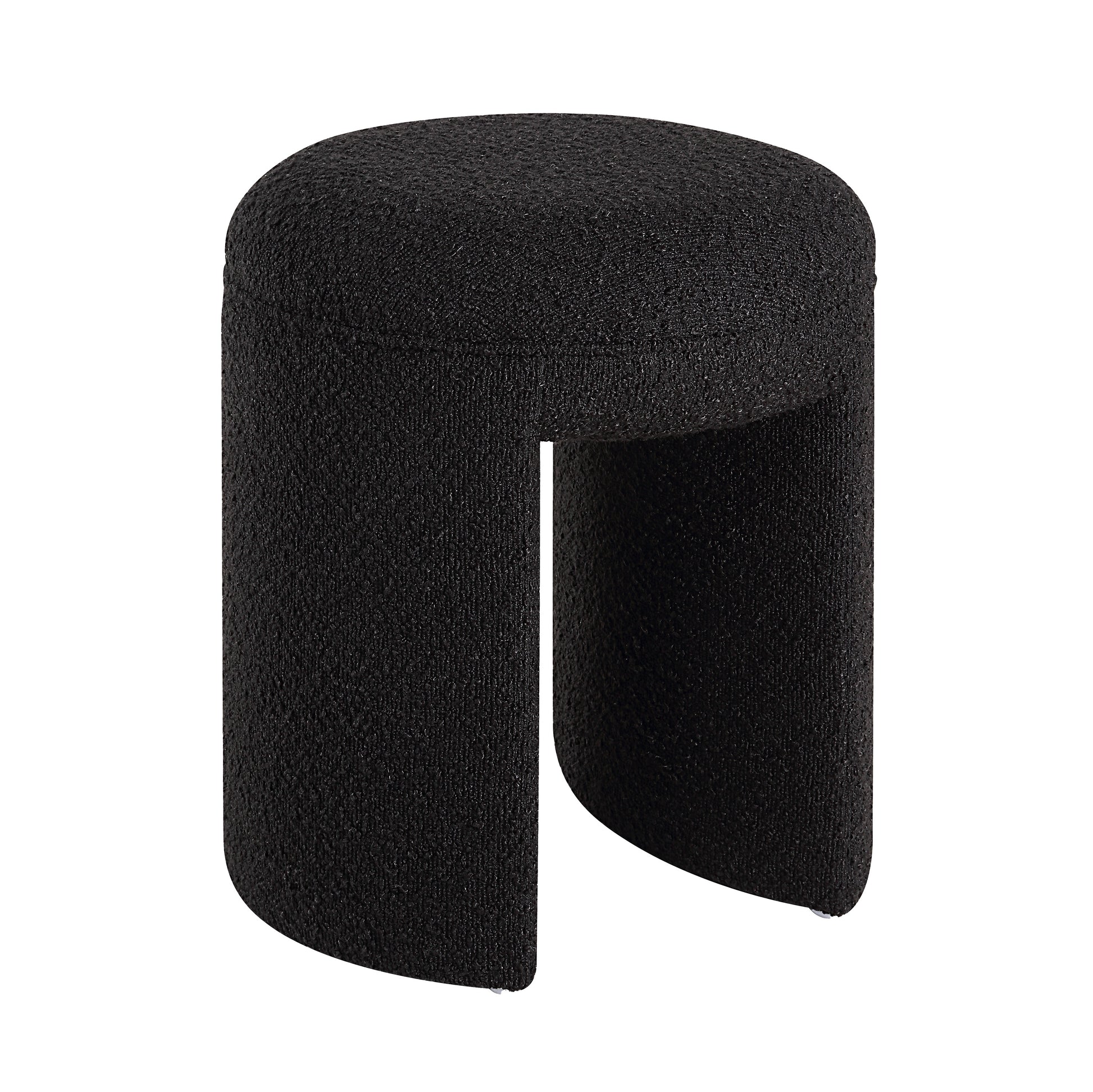 Amrah 16.93" Height Stool, Black-Stool-DECOROLALA