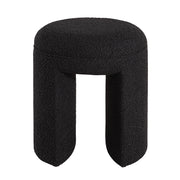 Amrah 16.93" Height Stool, Black-Stool-DECOROLALA