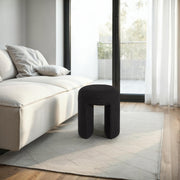 Amrah 16.93" Height Stool, Black-Stool-DECOROLALA