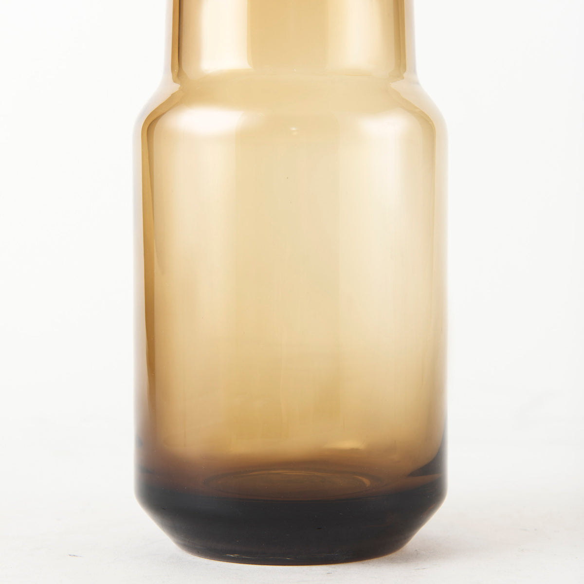 Amrita 4.1L x 4.1W x 11.9H Golden Brown Glass Vase-Vase-DECOROLALA