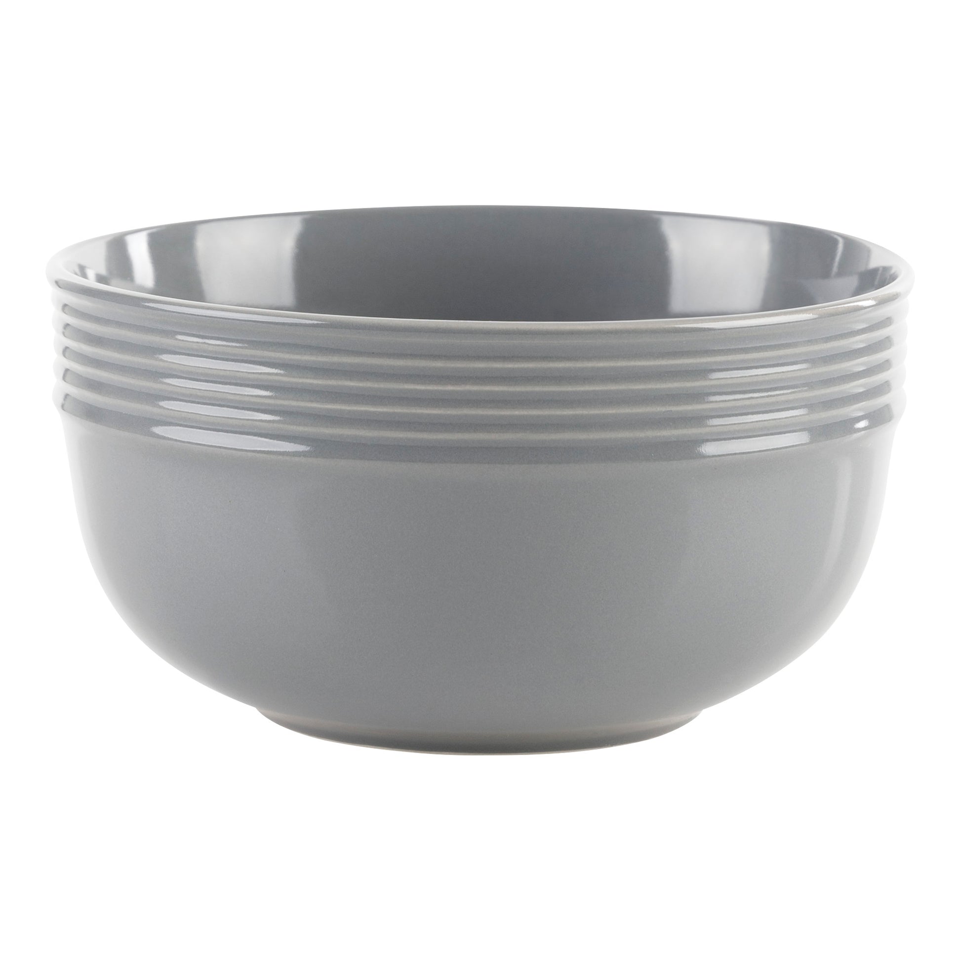 Anaheim 12pc Stoneware Dinnerware Set - Grey-Dinnerware-DECOROLALA