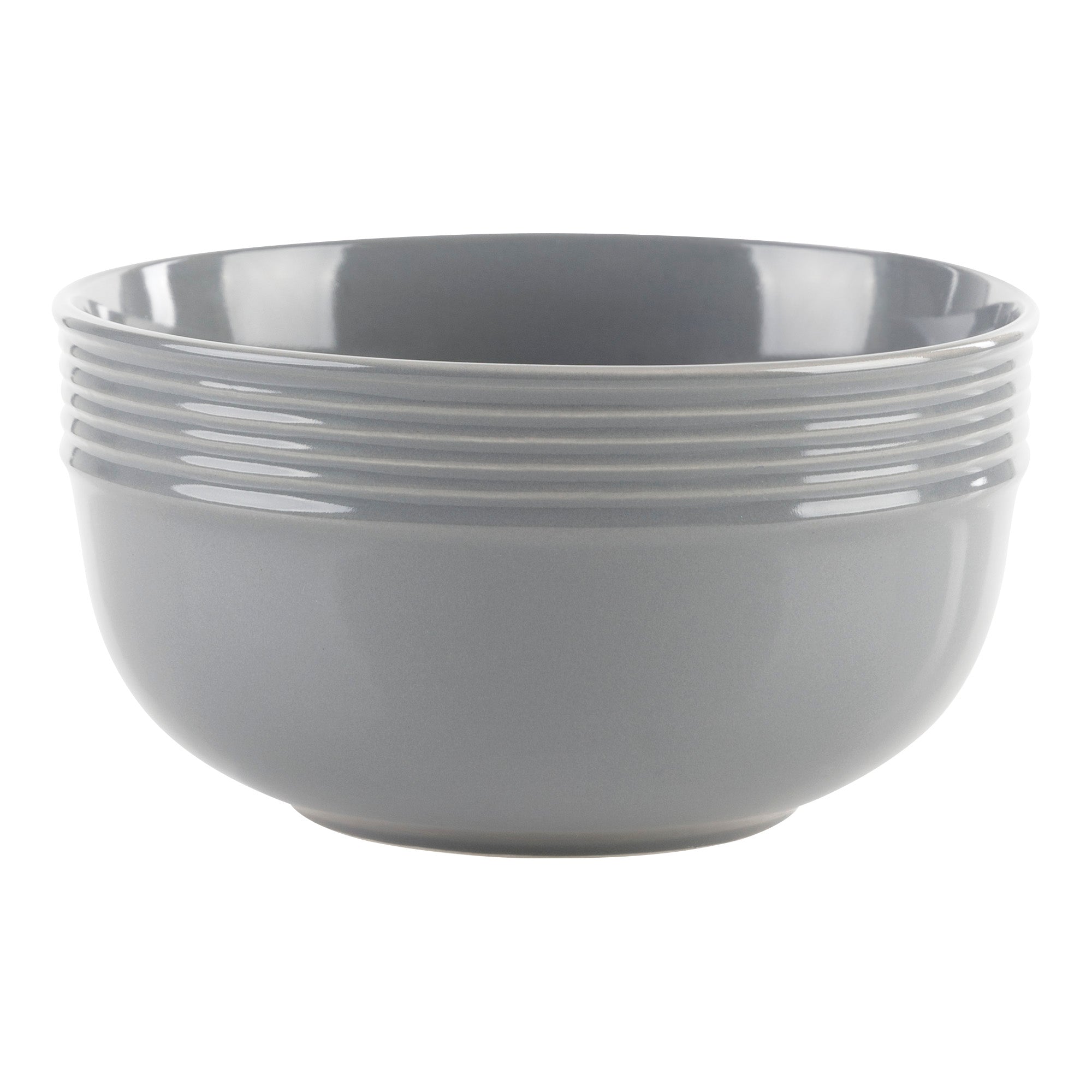 Anaheim 12pc Stoneware Dinnerware Set - Grey-Dinnerware-DECOROLALA