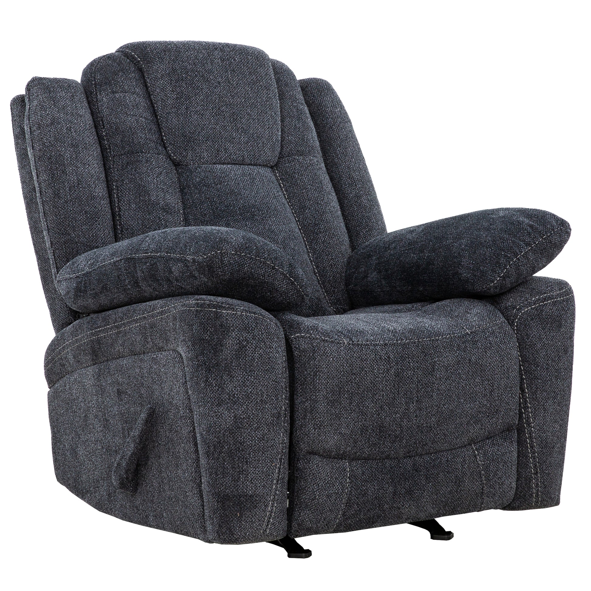 Anakin 38 in. Upholstered Rocker Recliner with Lever-Living Room-DECOROLALA