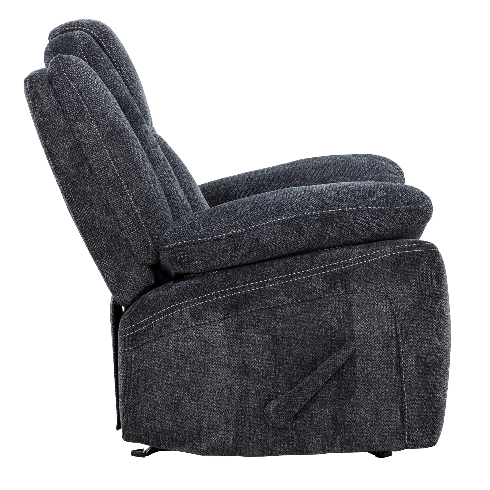 Anakin 38 in. Upholstered Rocker Recliner with Lever-Living Room-DECOROLALA
