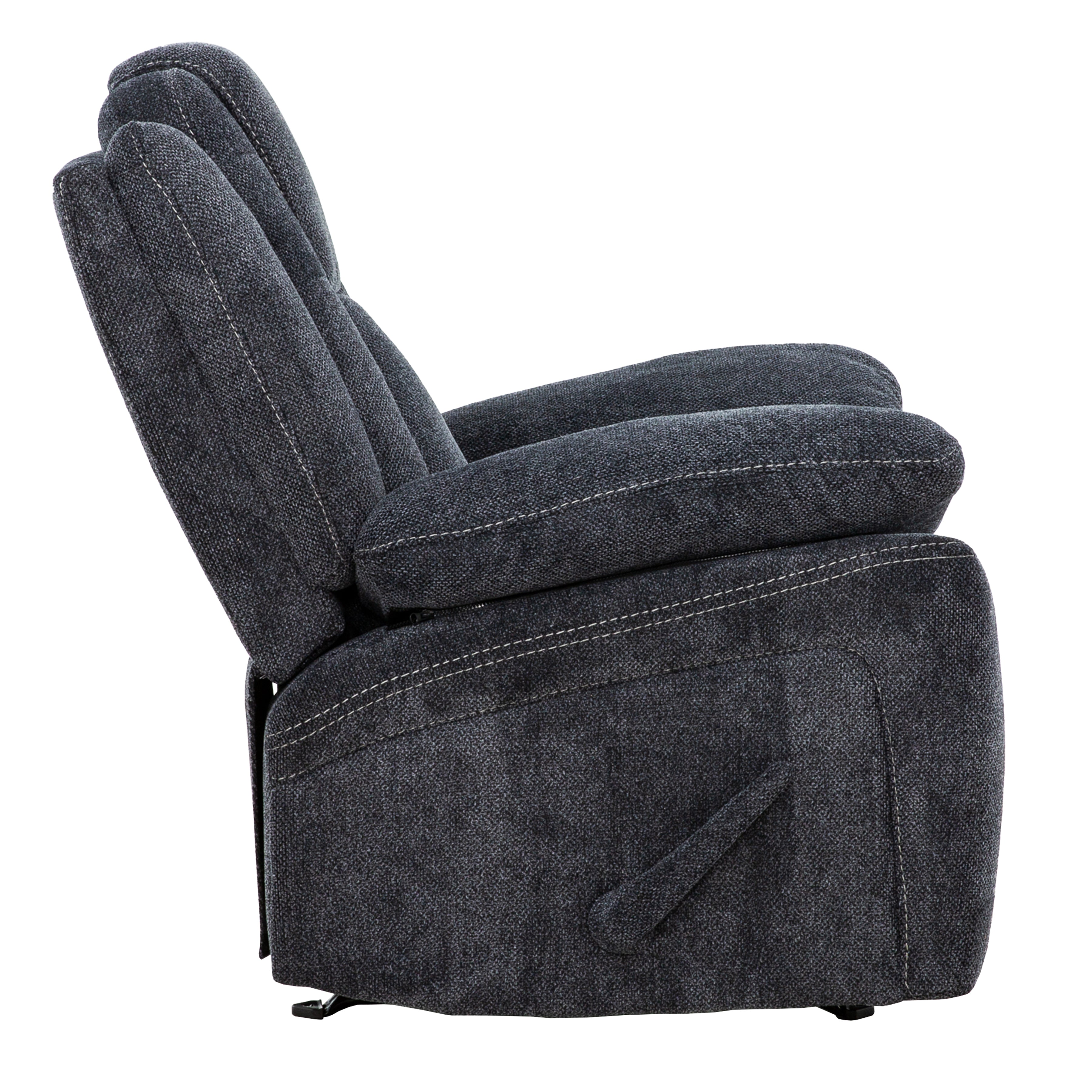 Anakin 38 in. Upholstered Rocker Recliner with Lever-Living Room-DECOROLALA