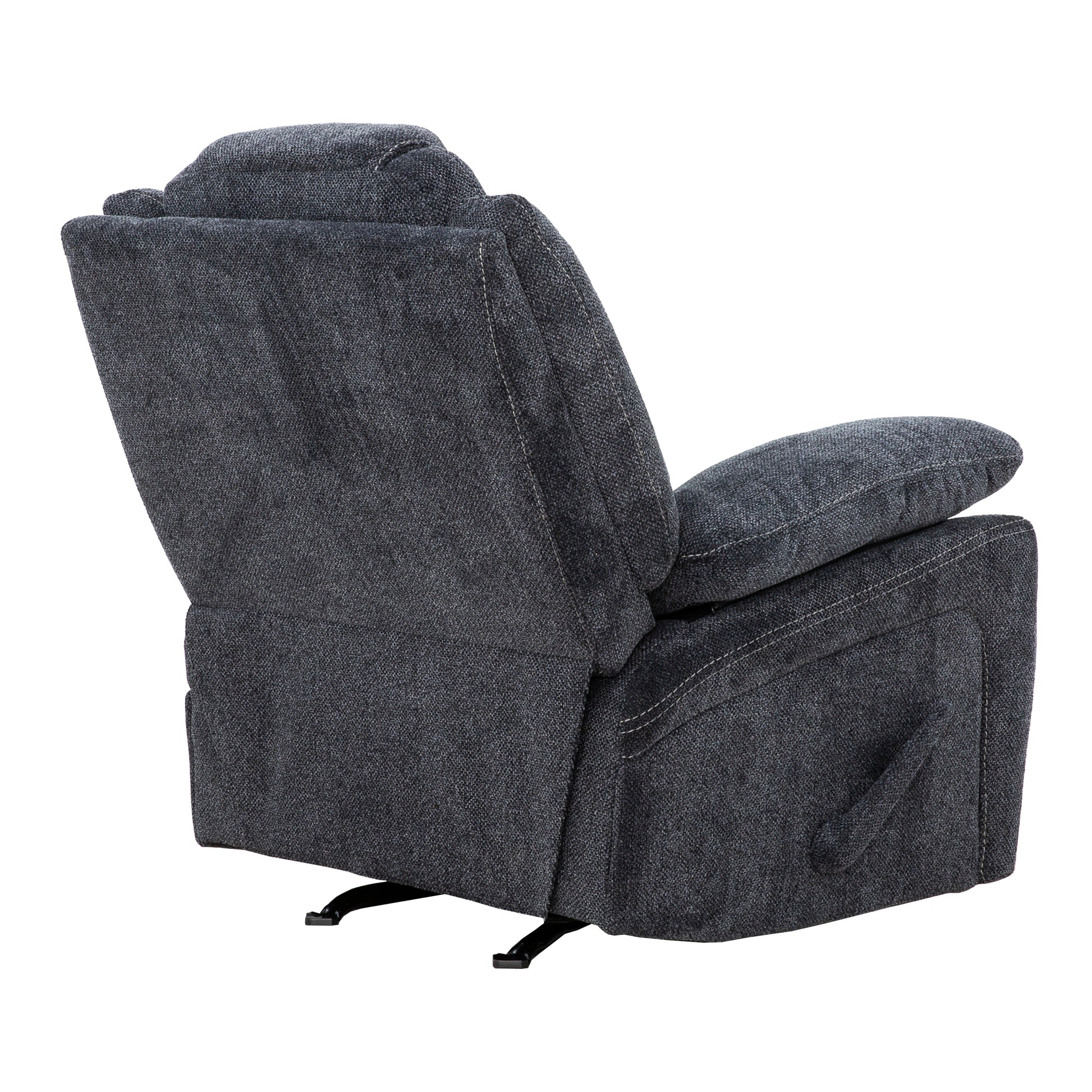 Anakin 38 in. Upholstered Rocker Recliner with Lever-Living Room-DECOROLALA