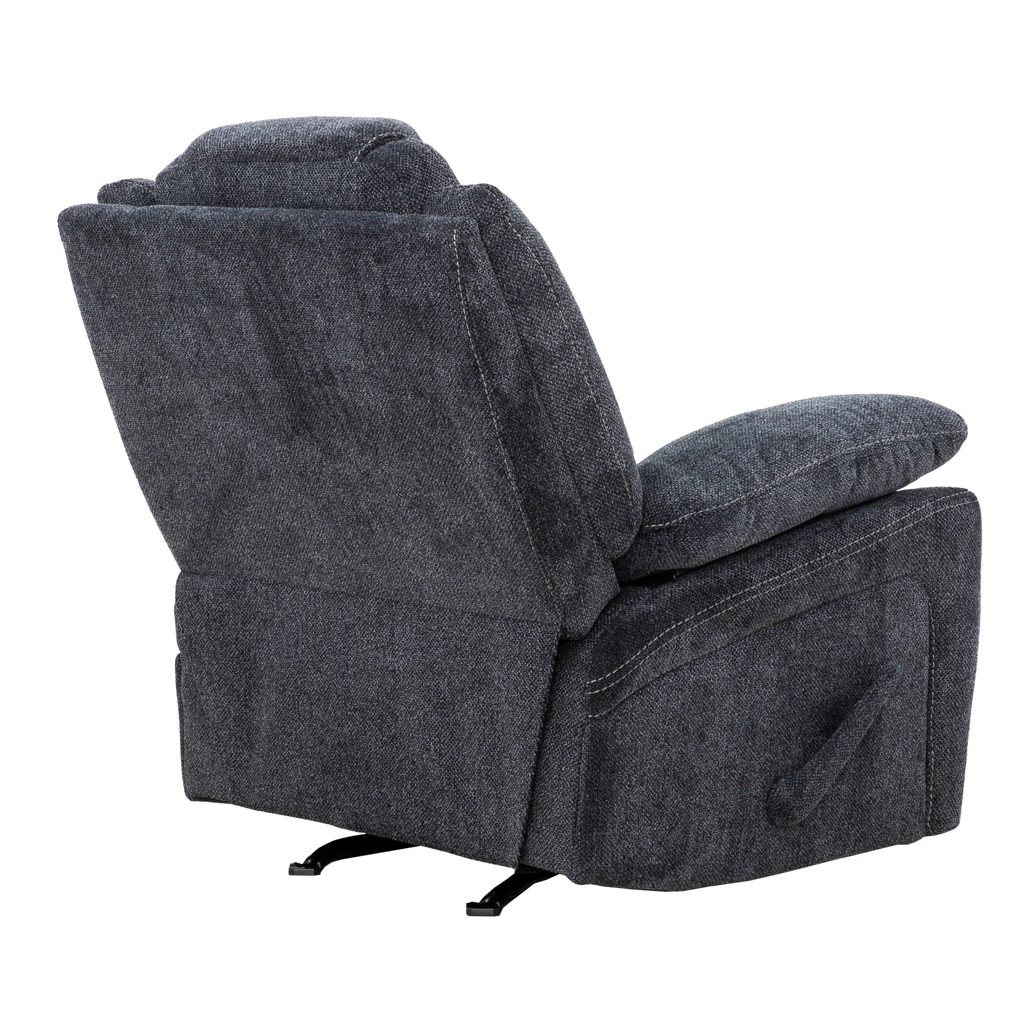 Anakin 38 in. Upholstered Rocker Recliner with Lever-Living Room-DECOROLALA
