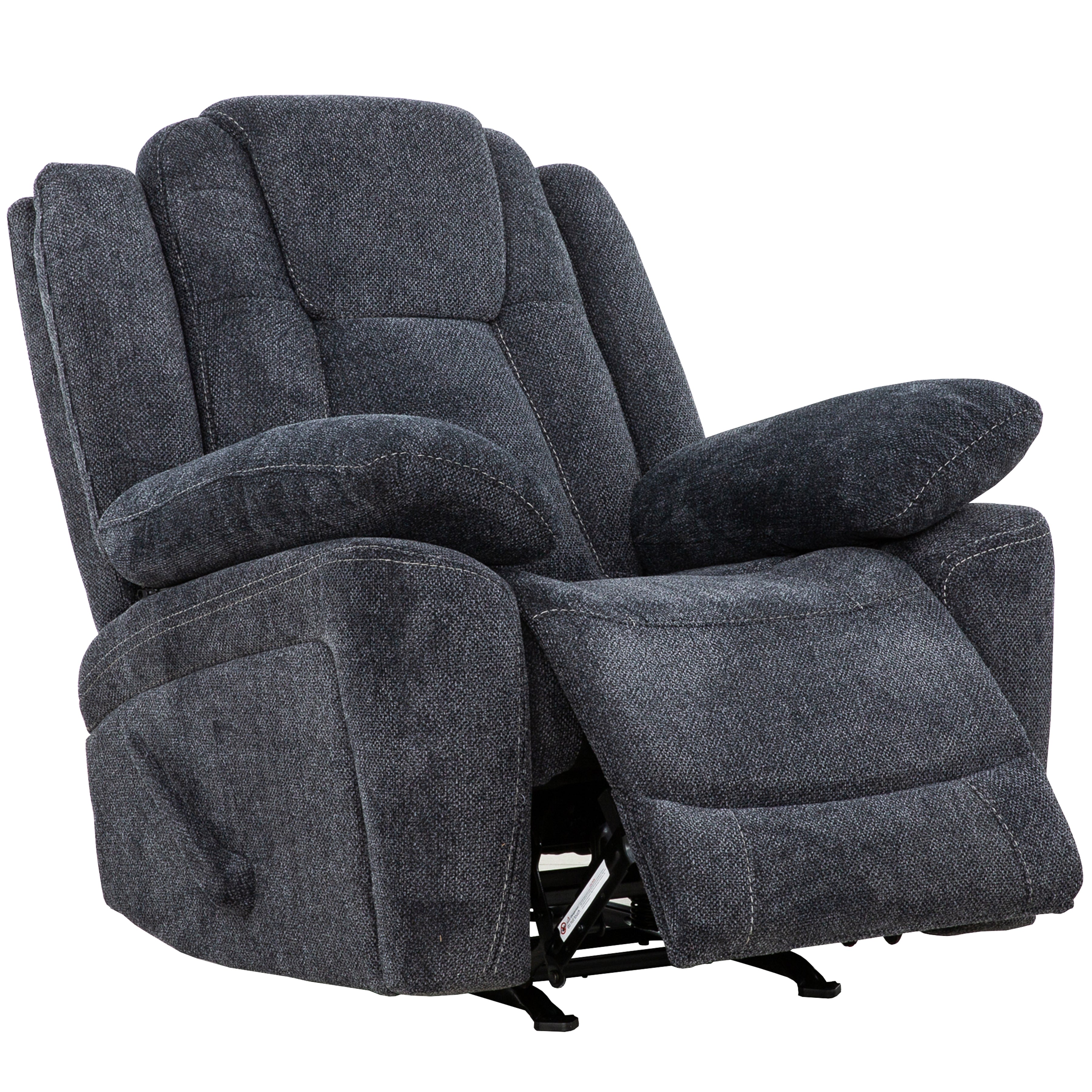 Anakin 38 in. Upholstered Rocker Recliner with Lever-Living Room-DECOROLALA