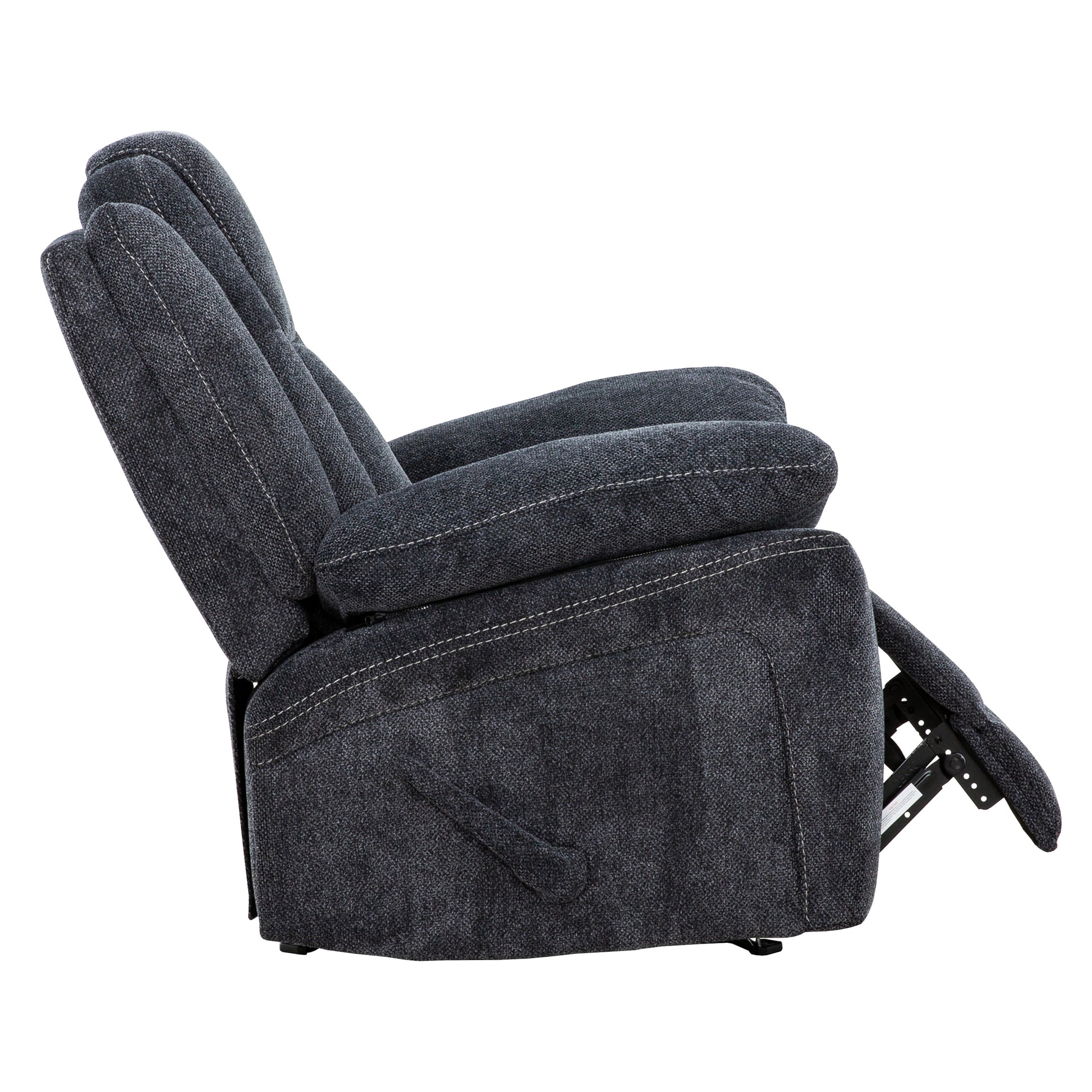 Anakin 38 in. Upholstered Rocker Recliner with Lever-Living Room-DECOROLALA