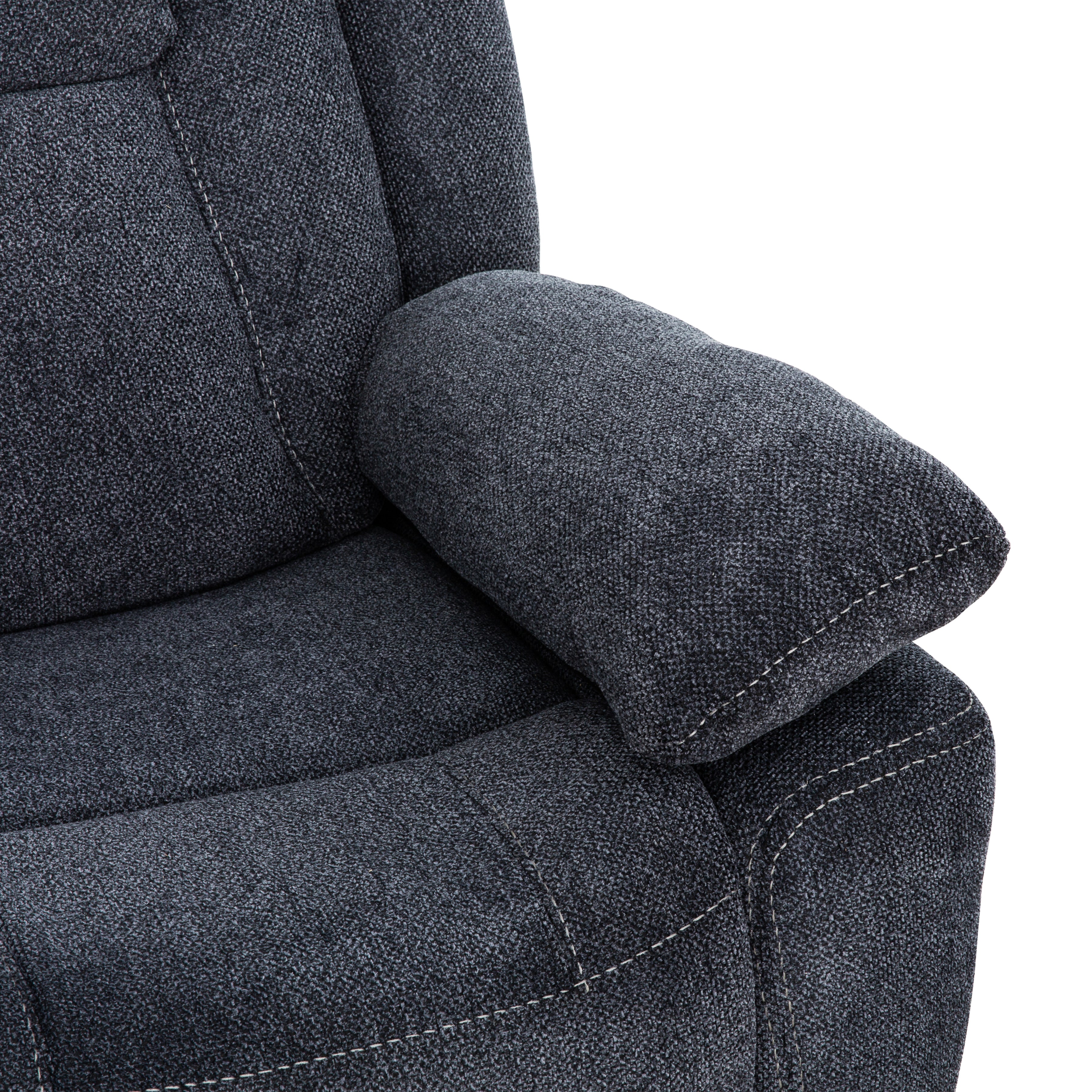 Anakin 38 in. Upholstered Rocker Recliner with Lever-Living Room-DECOROLALA