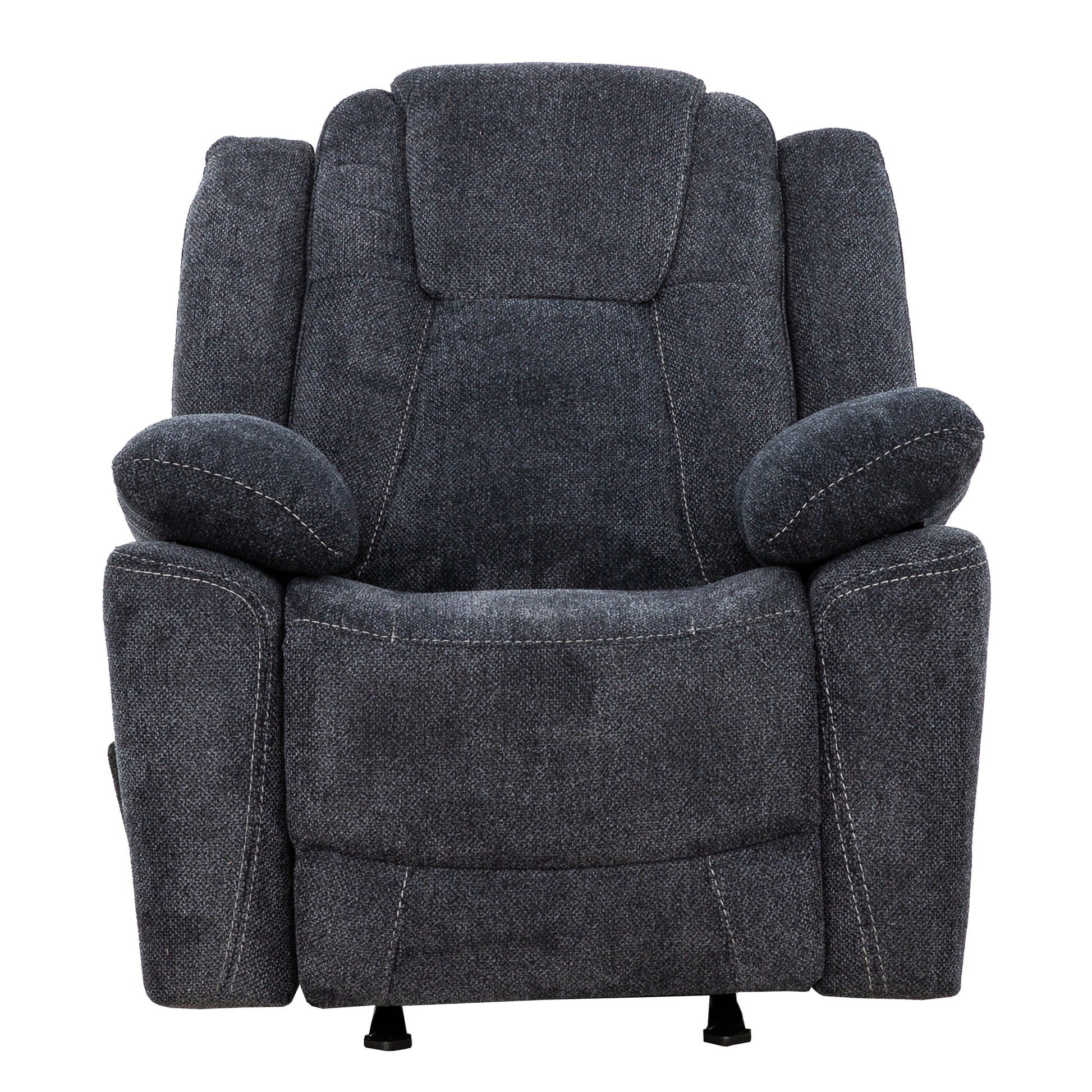 Anakin 38 in. Upholstered Rocker Recliner with Lever-Living Room-DECOROLALA