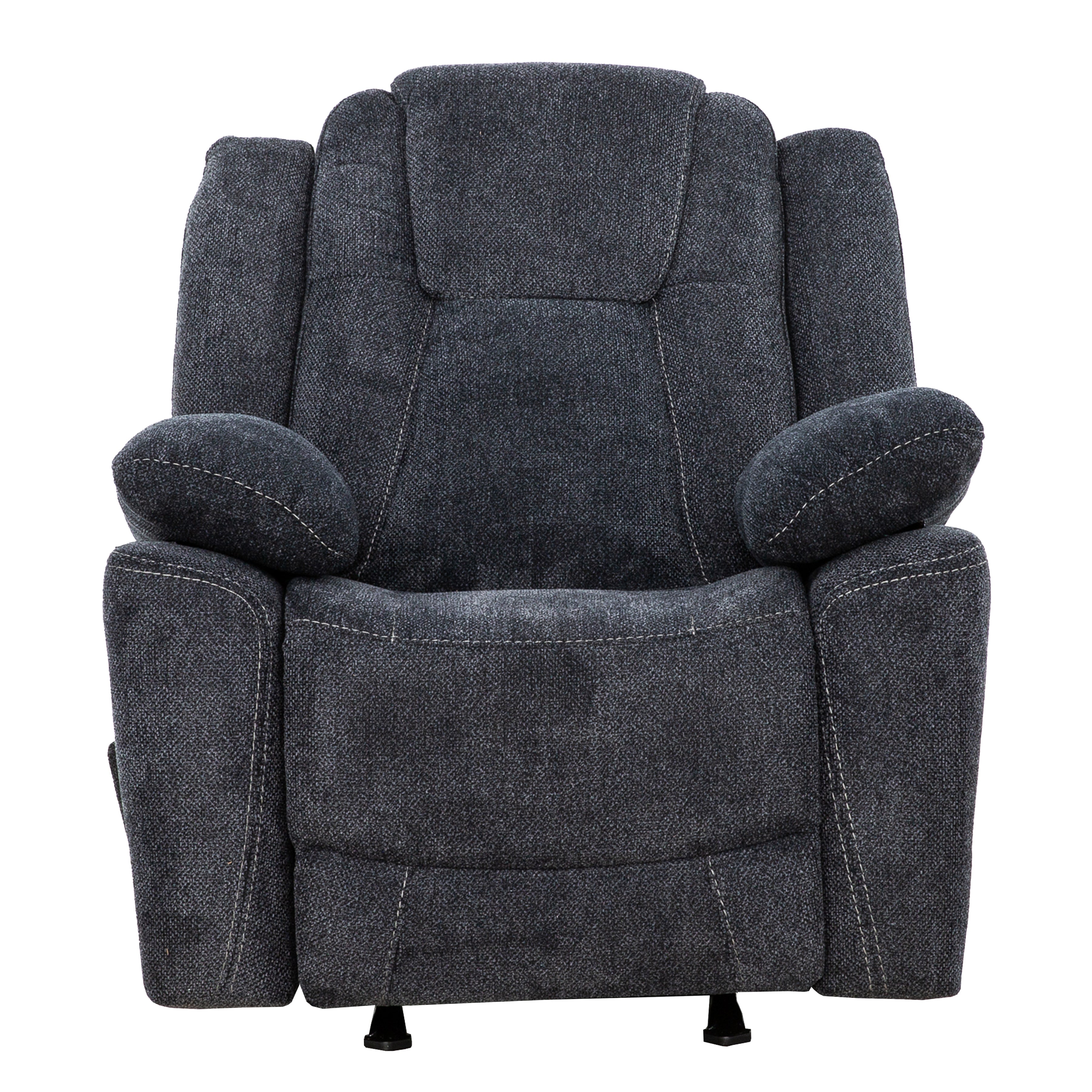 Anakin 38 in. Upholstered Rocker Recliner with Lever-Living Room-DECOROLALA