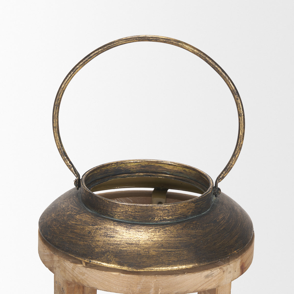 Andy I Large Natural Wood Cylindrical Lantern-Lanterns-DECOROLALA