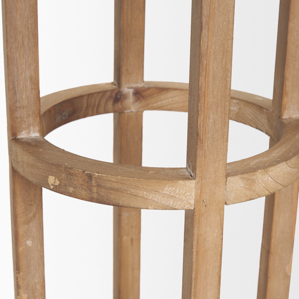 Andy I Large Natural Wood Cylindrical Lantern-Lanterns-DECOROLALA