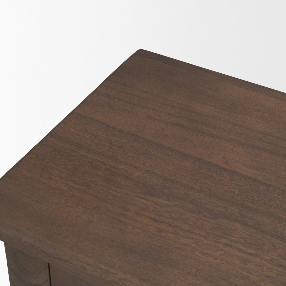 Angeline Spool Turned Console Table | Dark Brown Wood | 2 Drawers-Console Tables-DECOROLALA