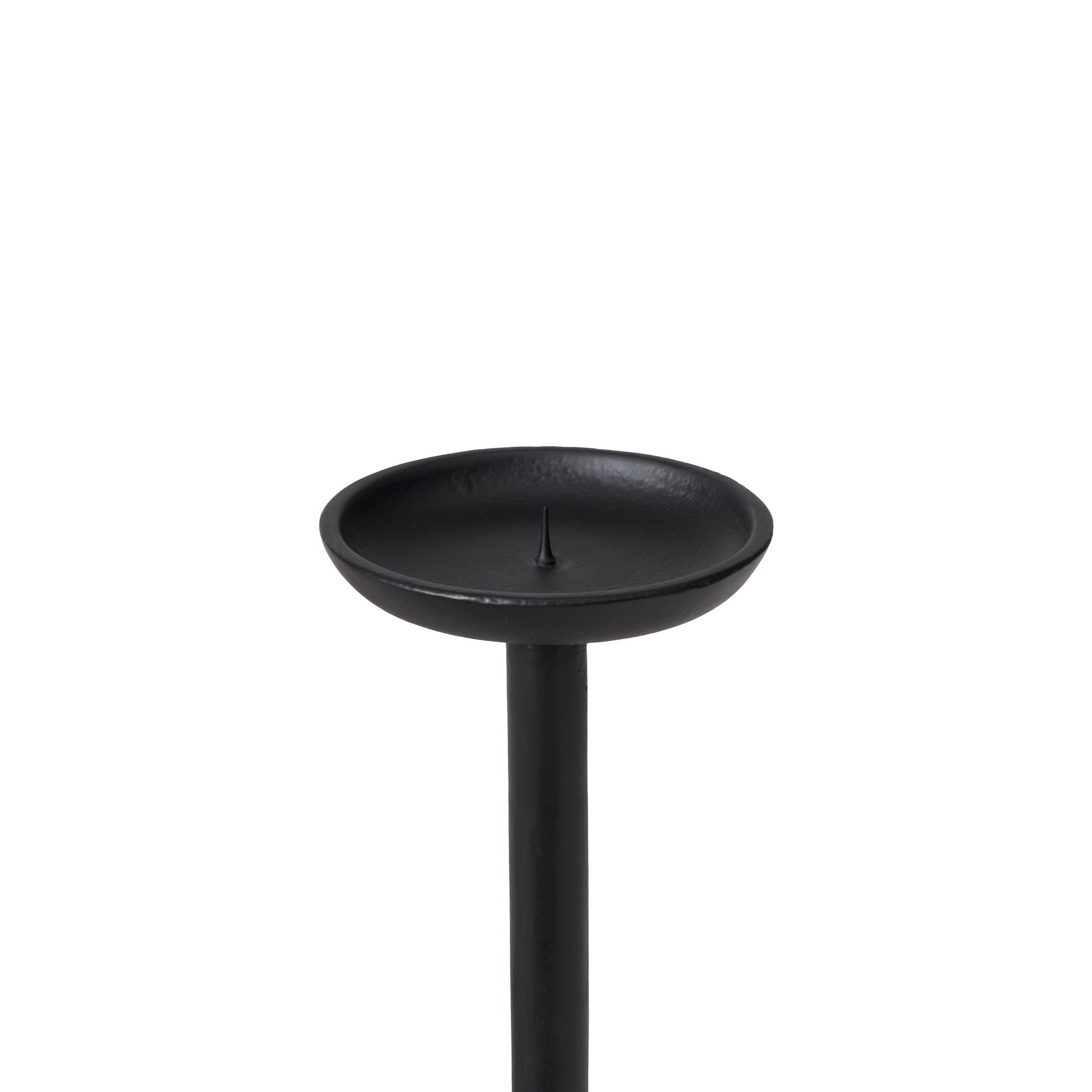 Anika Candle Holder, Matte Black-Candle Holder-DECOROLALA