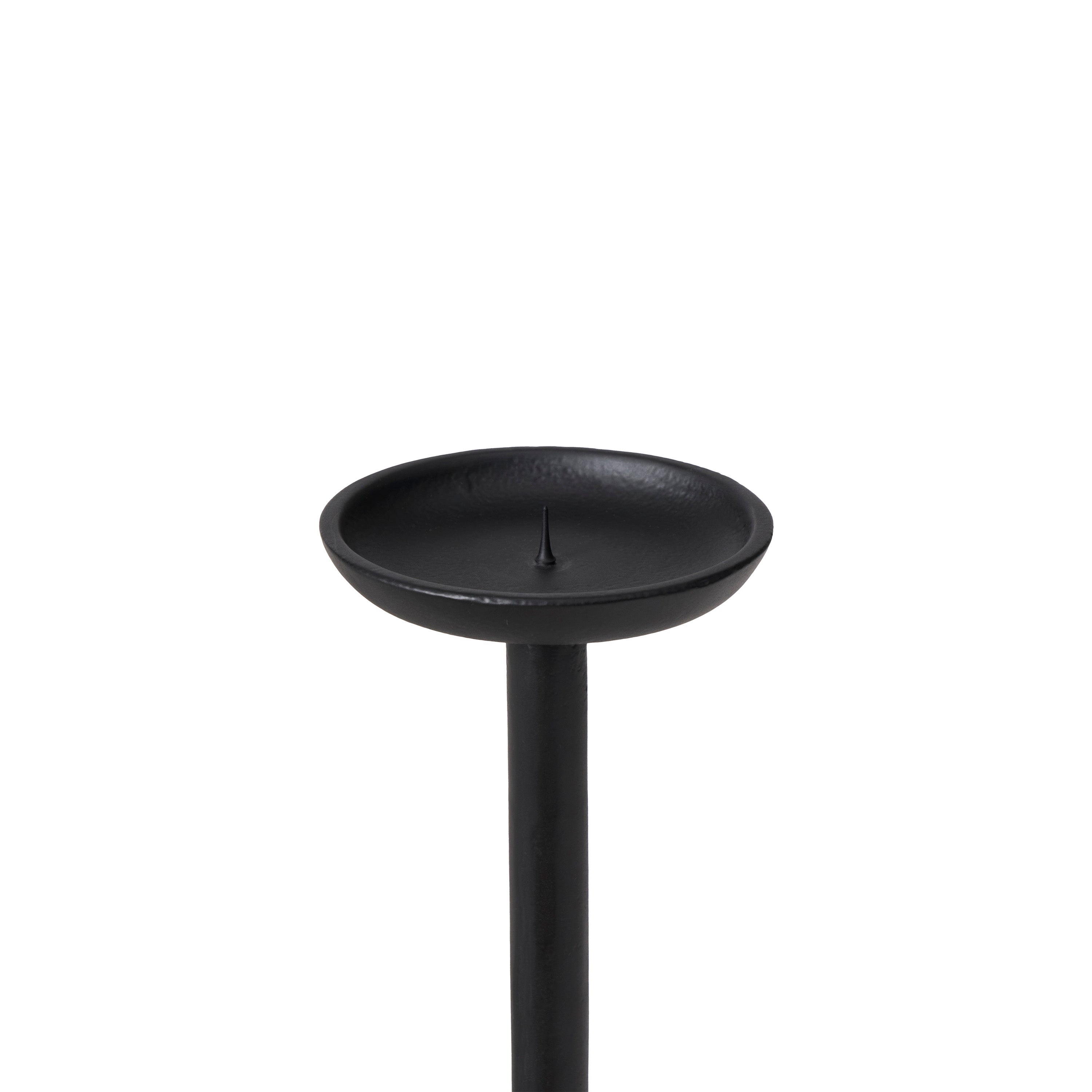 Anika Candle Holder, Matte Black-Candle Holder-DECOROLALA