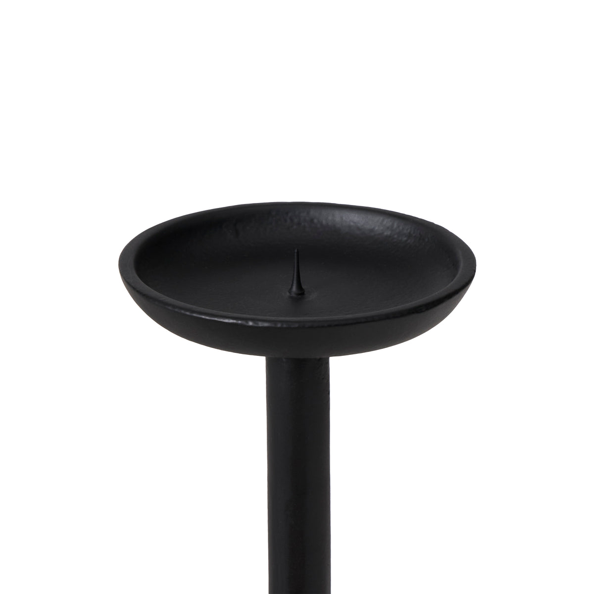 Anika Candle Holder, Matte Black-Candle Holders-DECOROLALA