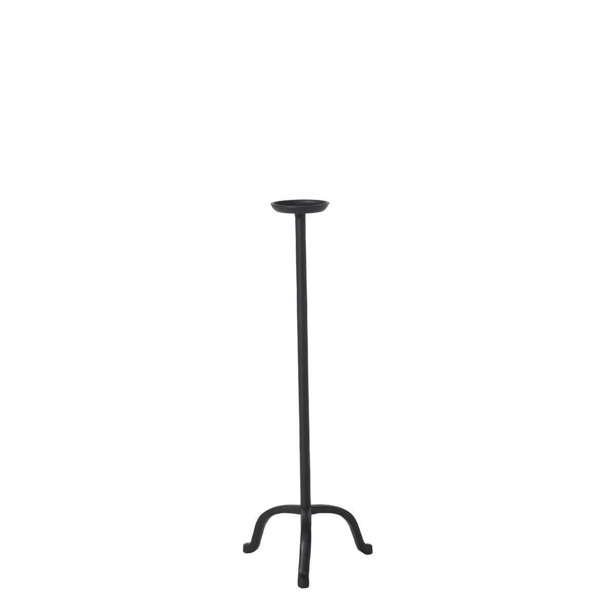 Anika Candle Holder, Matte Black-Candle Holders-DECOROLALA