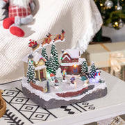 Animated Christmas Village - Skating Pond with LED Lights-Home Furnishings > Holiday & Seasonal > Christmas Decorations > Christmas Village Houses-DECOROLALA