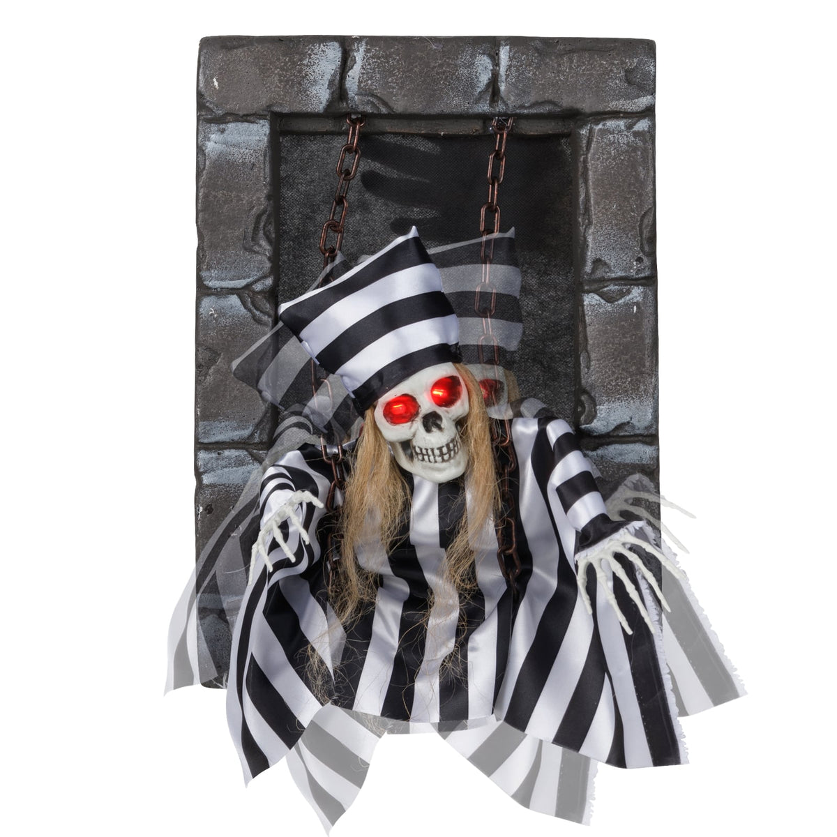 Animated Halloween Hanging Prisoner Decoration - 18" Sound Activated-Halloween-DECOROLALA